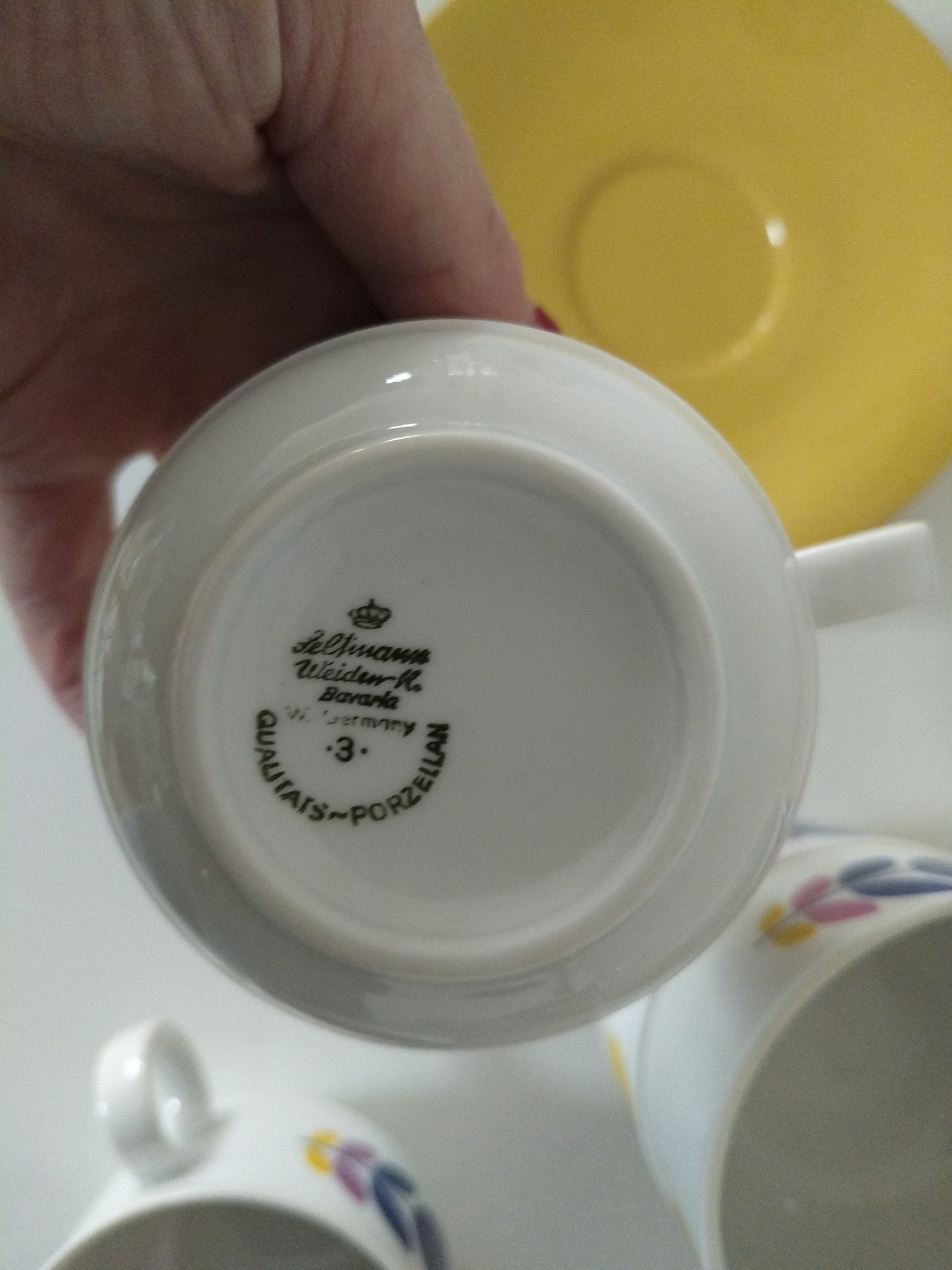 2 tasses + 2 soucoupes en porcelaine Seltmann Weiden Bavaria