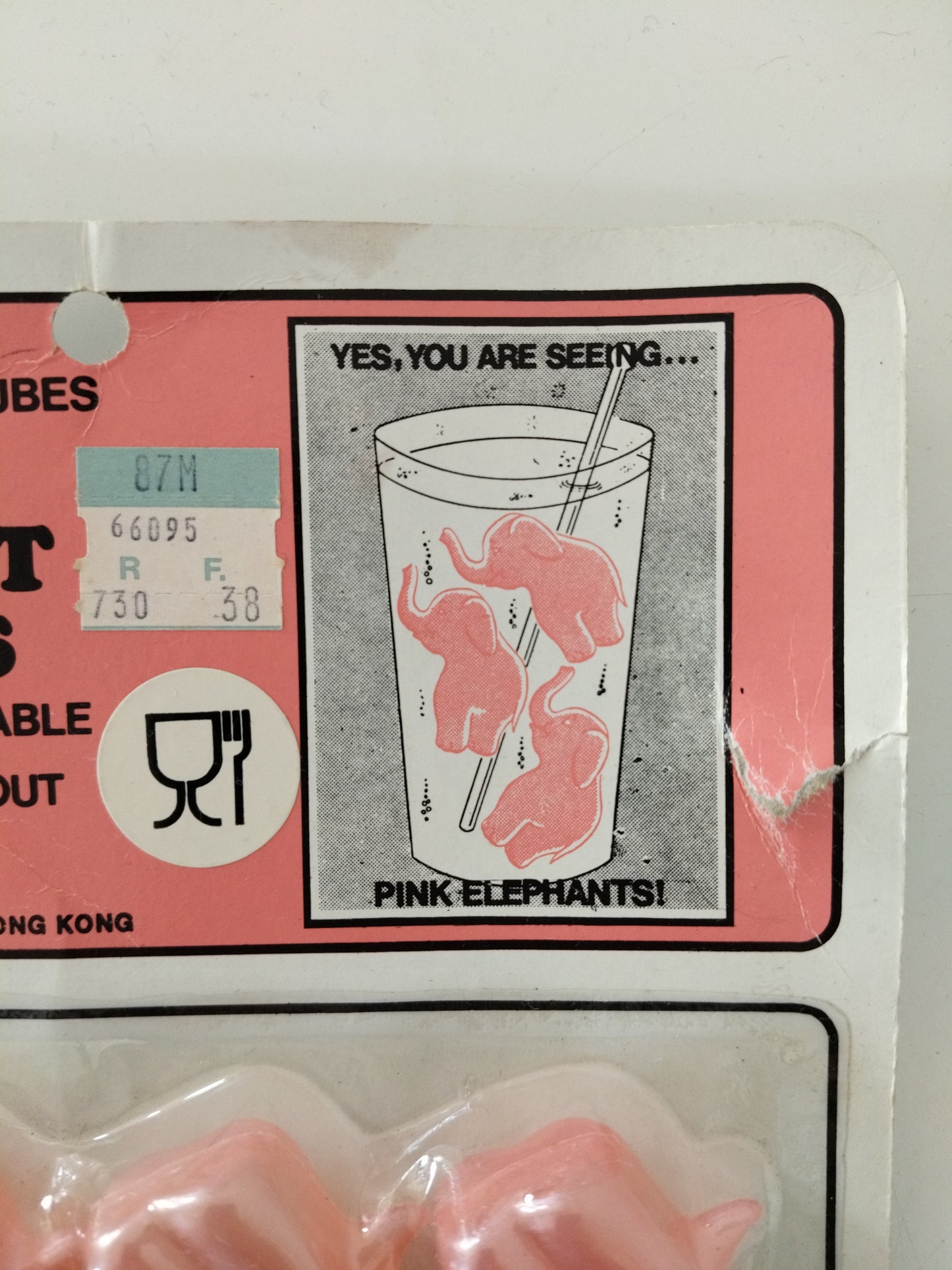 Set de 8 glaçons éléphants en plastique à remplir et réutilisables Hong Kong