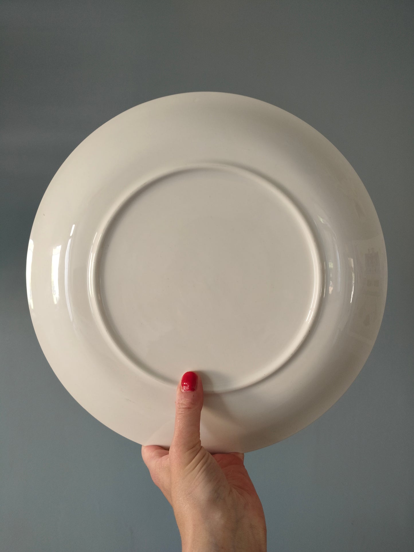 Grande assiette de service/ de présentation en porcelaine