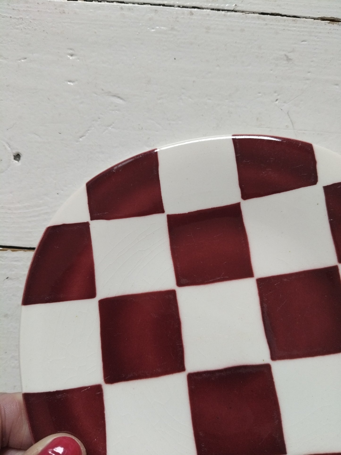 Petite assiette/ soucoupe Boch La Louvière Damier au choix
