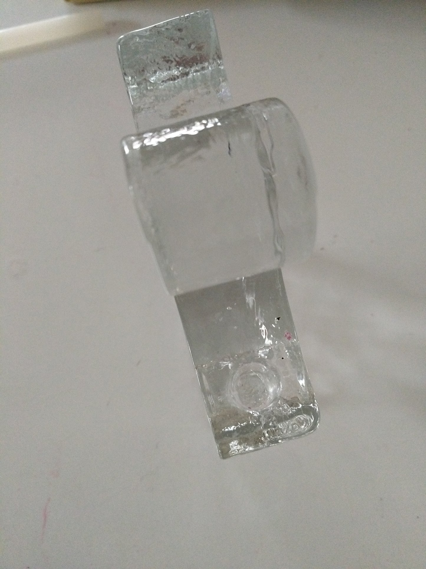 Bougeoir ange en verre Wiesenthal Hütte