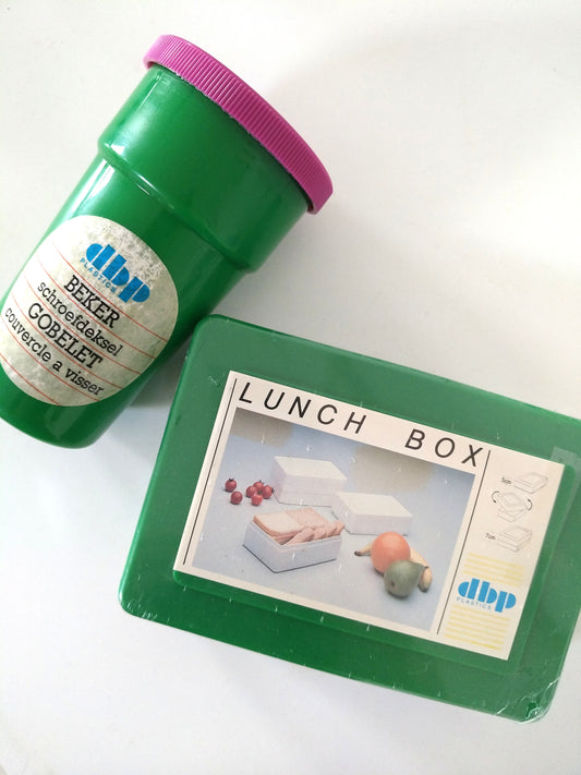 Ensemble boîte à lunch et gobelet à couvercle DBP plastics