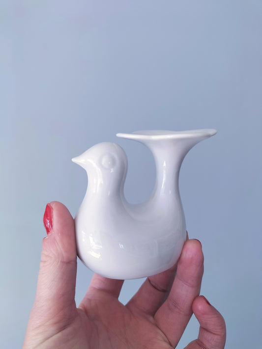 Bougeoir/ porte-bijoux colombe en porcelaine Arzberg