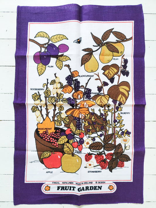 Torchon de cuisine "fruit garden" en lin Ireland