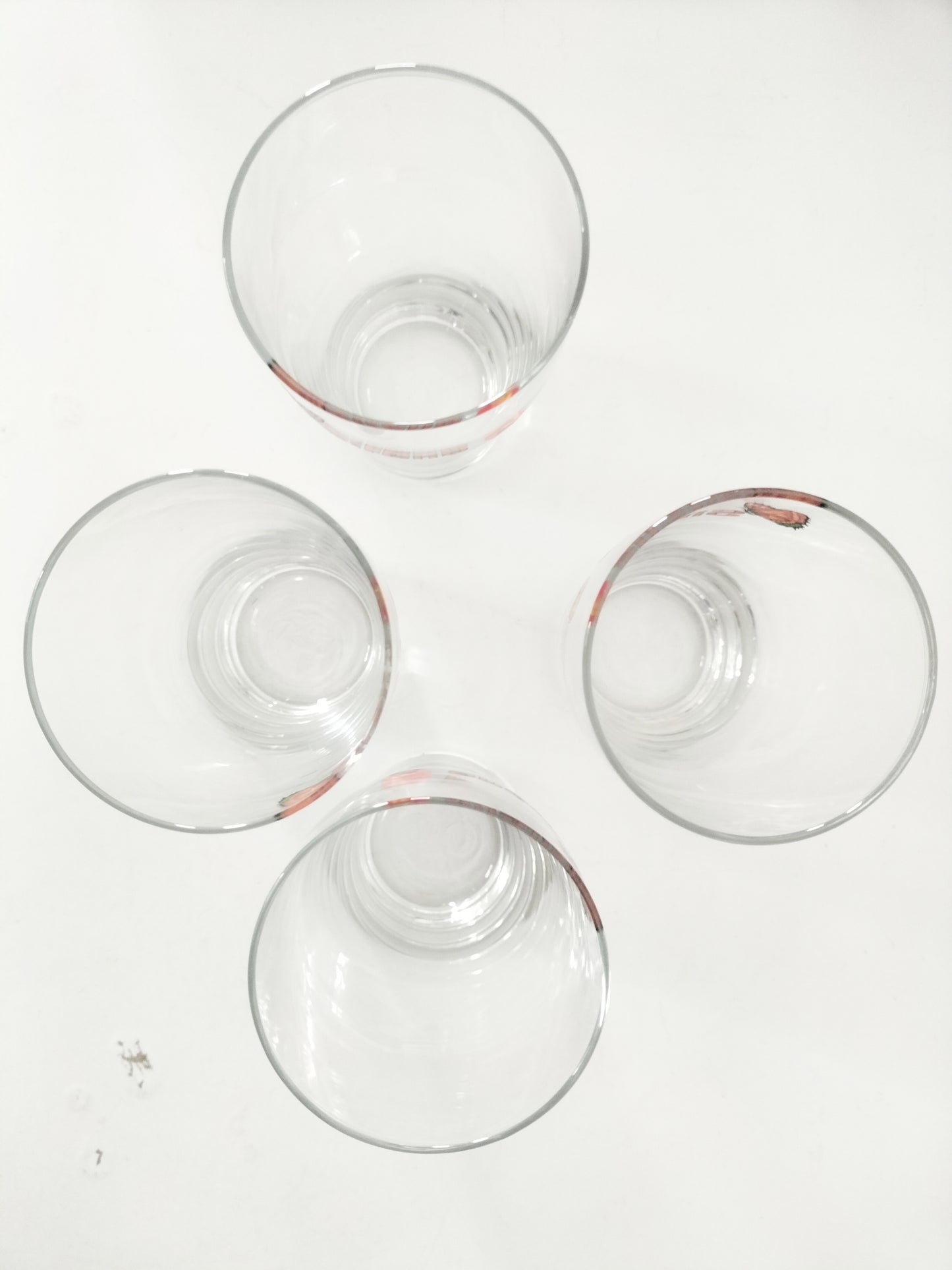 Ensemble de 4 verres publicitaires Sirène limonade