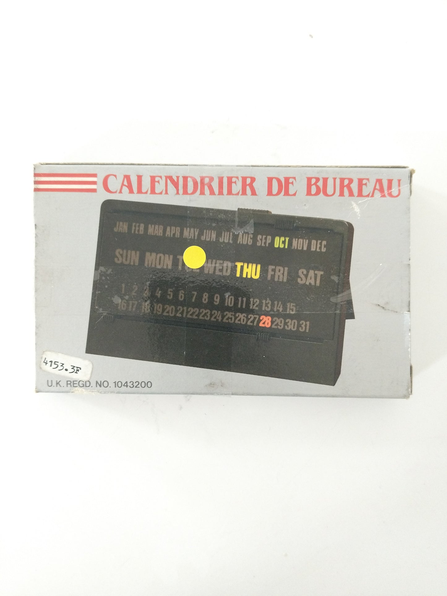Calendrier perpétuel publicitaire UK design