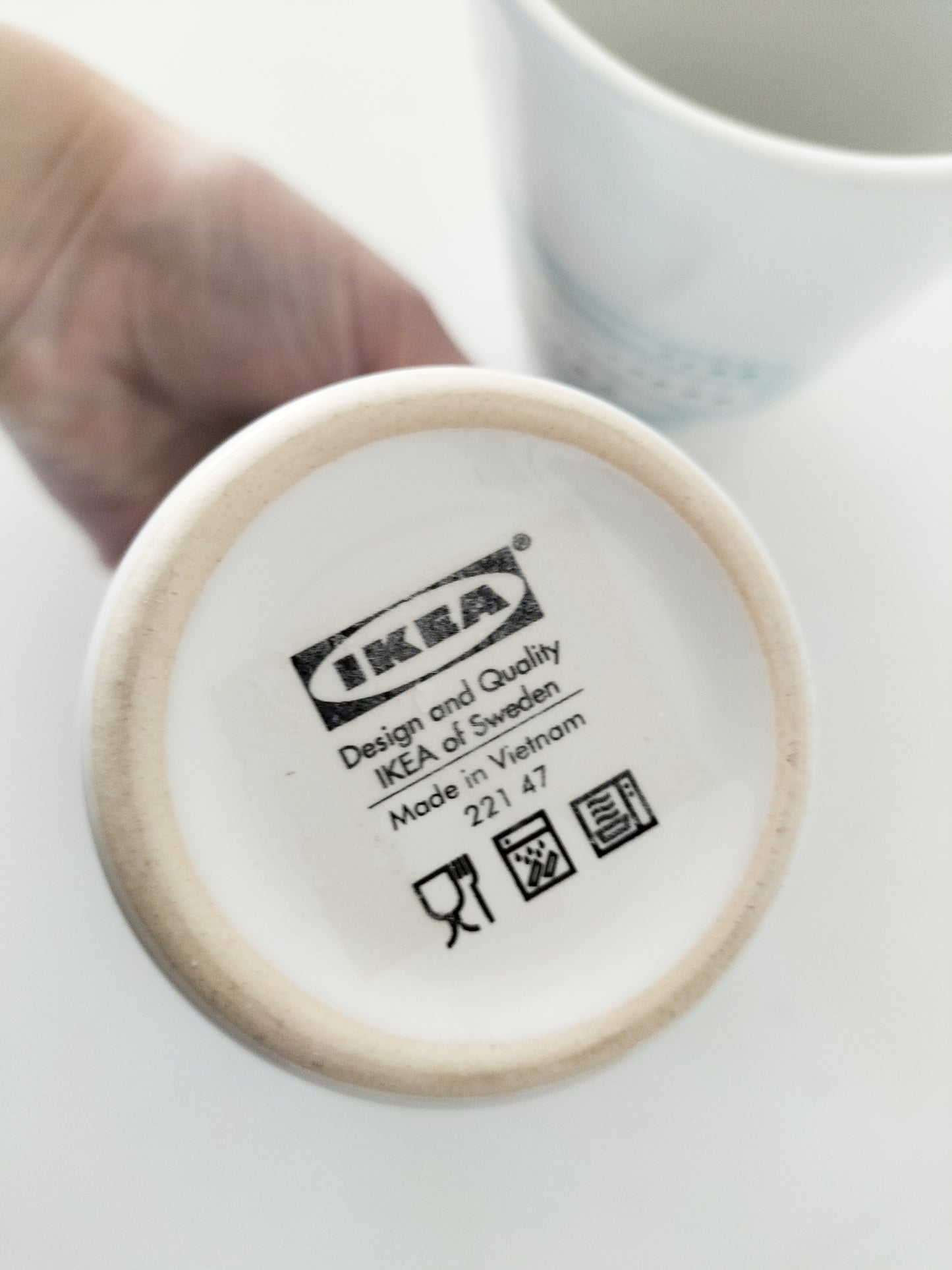 Ensemble de 2 pots/ gros verres Ikea décor oiseau 🐦
