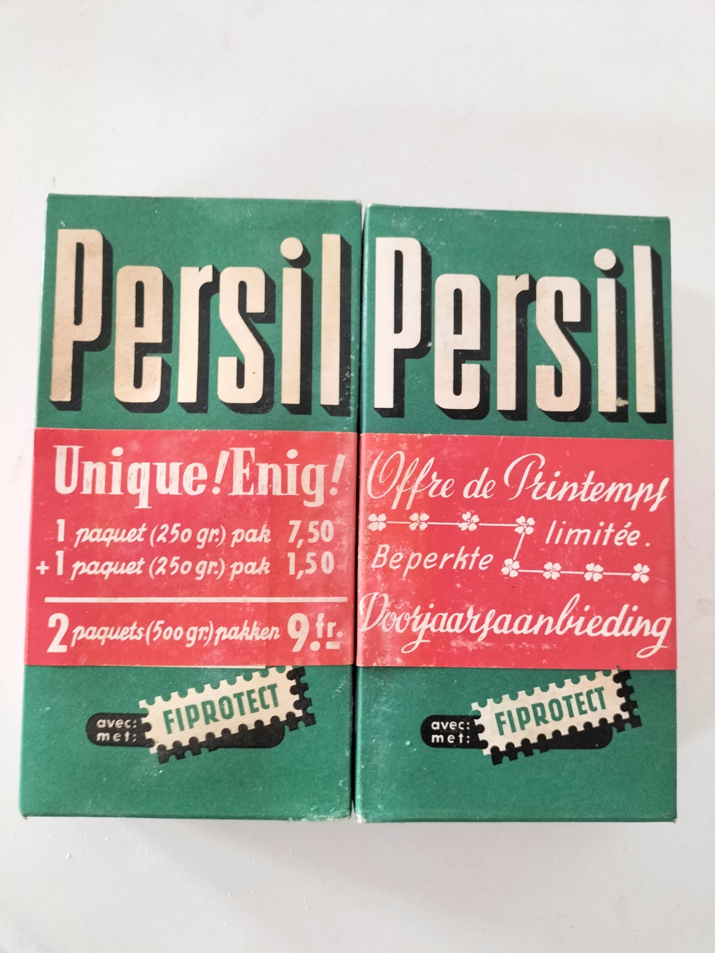 Ancienne boîte de lessive Persil (à l'unité)