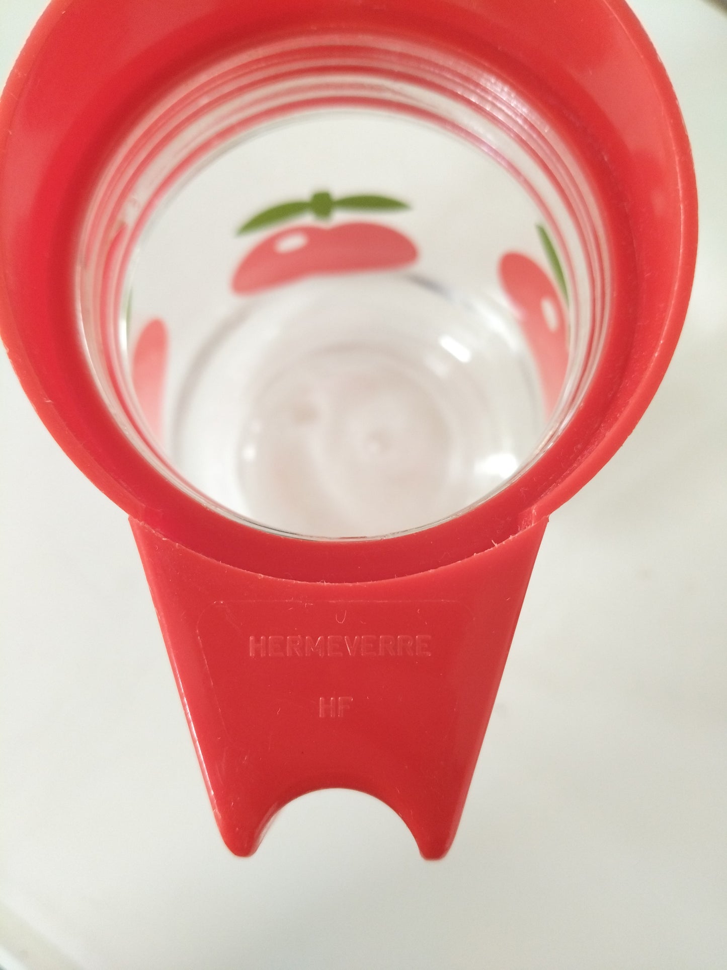 Carafe pichet cruche Henkel décor pommes