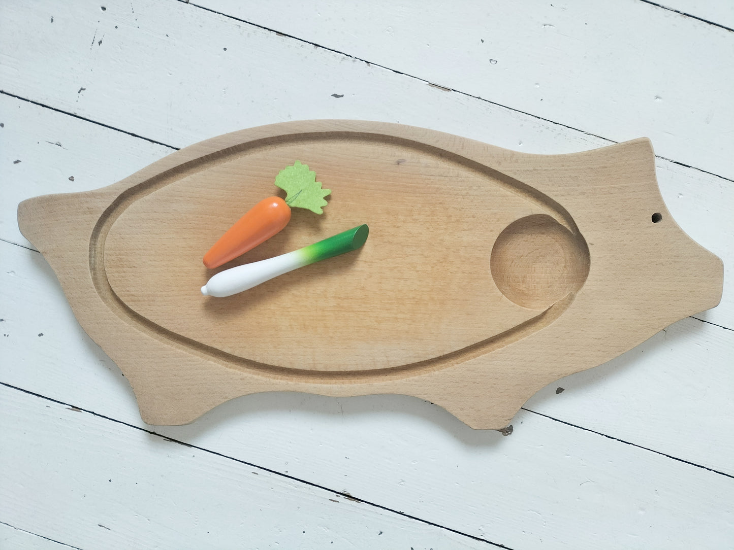 Ancienne grande planche à découper ou de service 🐖 en bois