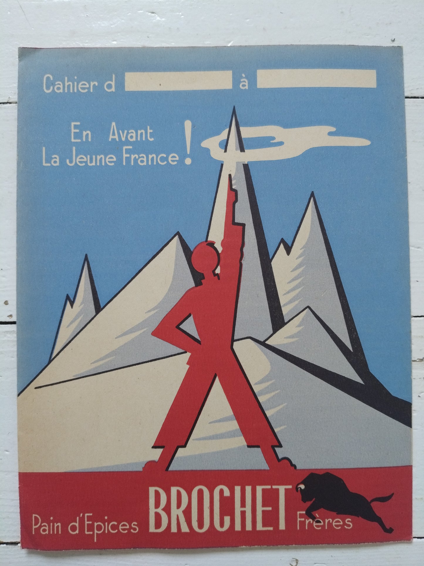 Ancien protège-cahier en papier publicitaire Pain d'Épices Brochet frères A5