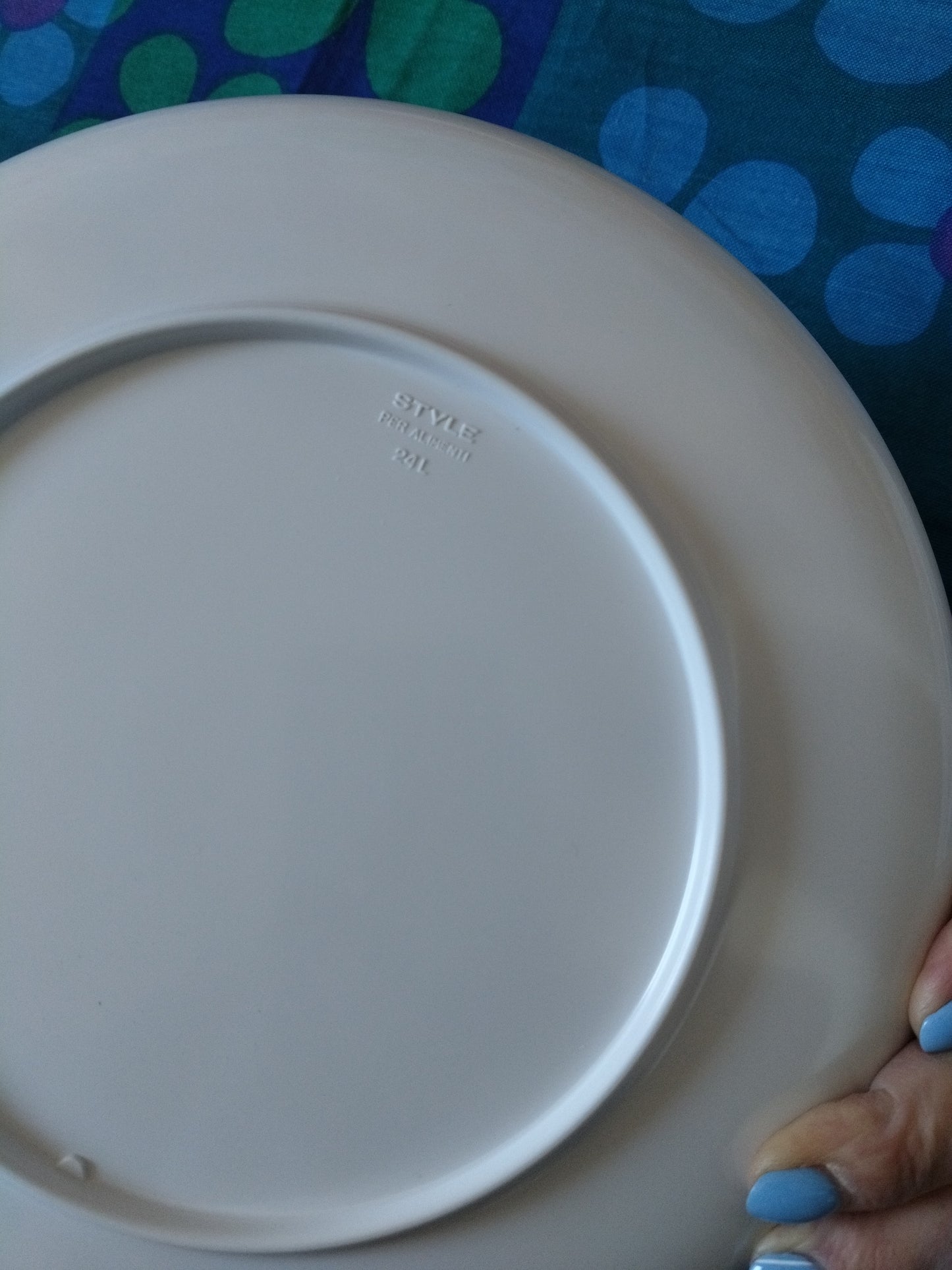 4 grandes assiettes en mélamine STYLE Italy
