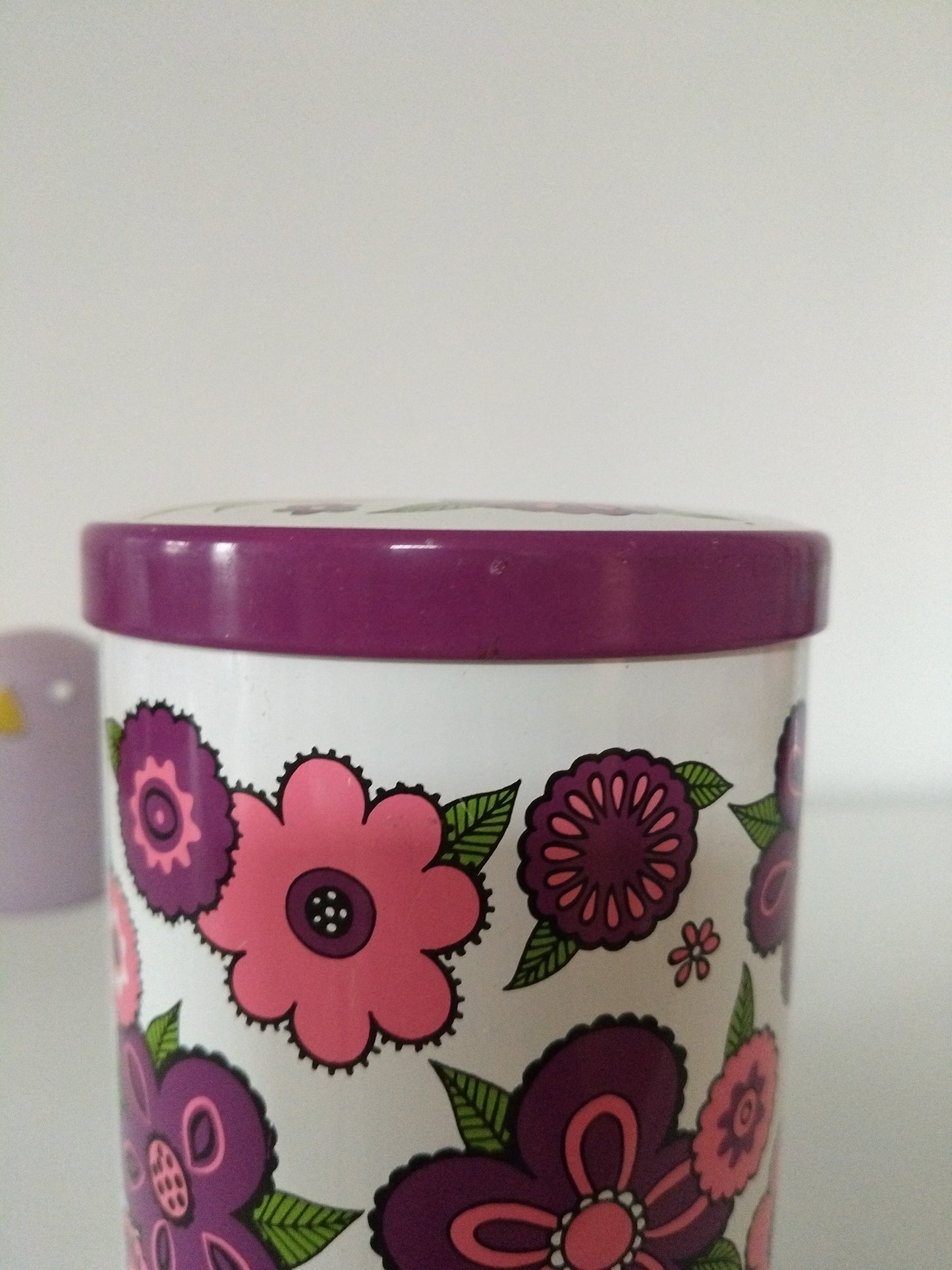 Boîte métallique flower power Baret Ware England