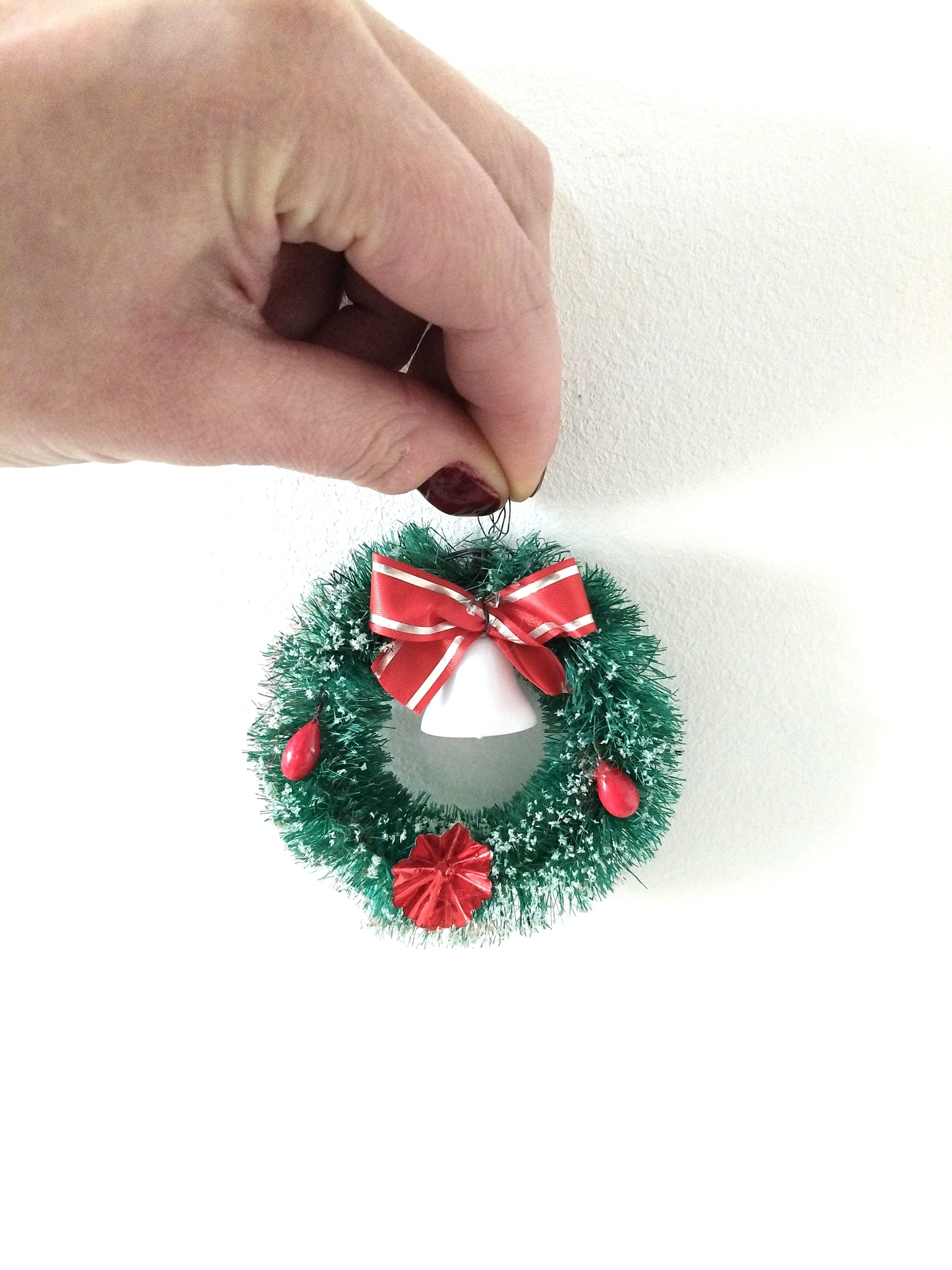 3 mini couronnes de Noël à suspendre