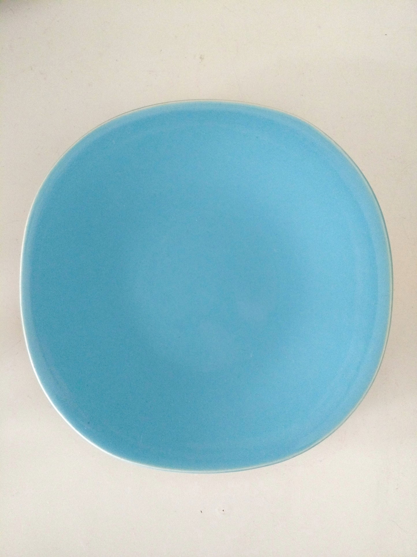 Ensemble 1 tasse rose et 1 soucoupe bleu ciel Boch La Louvière Miami Bicolore