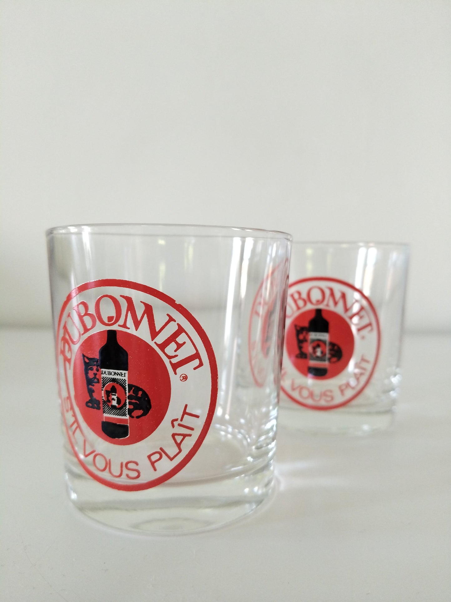 4 verres à apéritif Dubonnet
