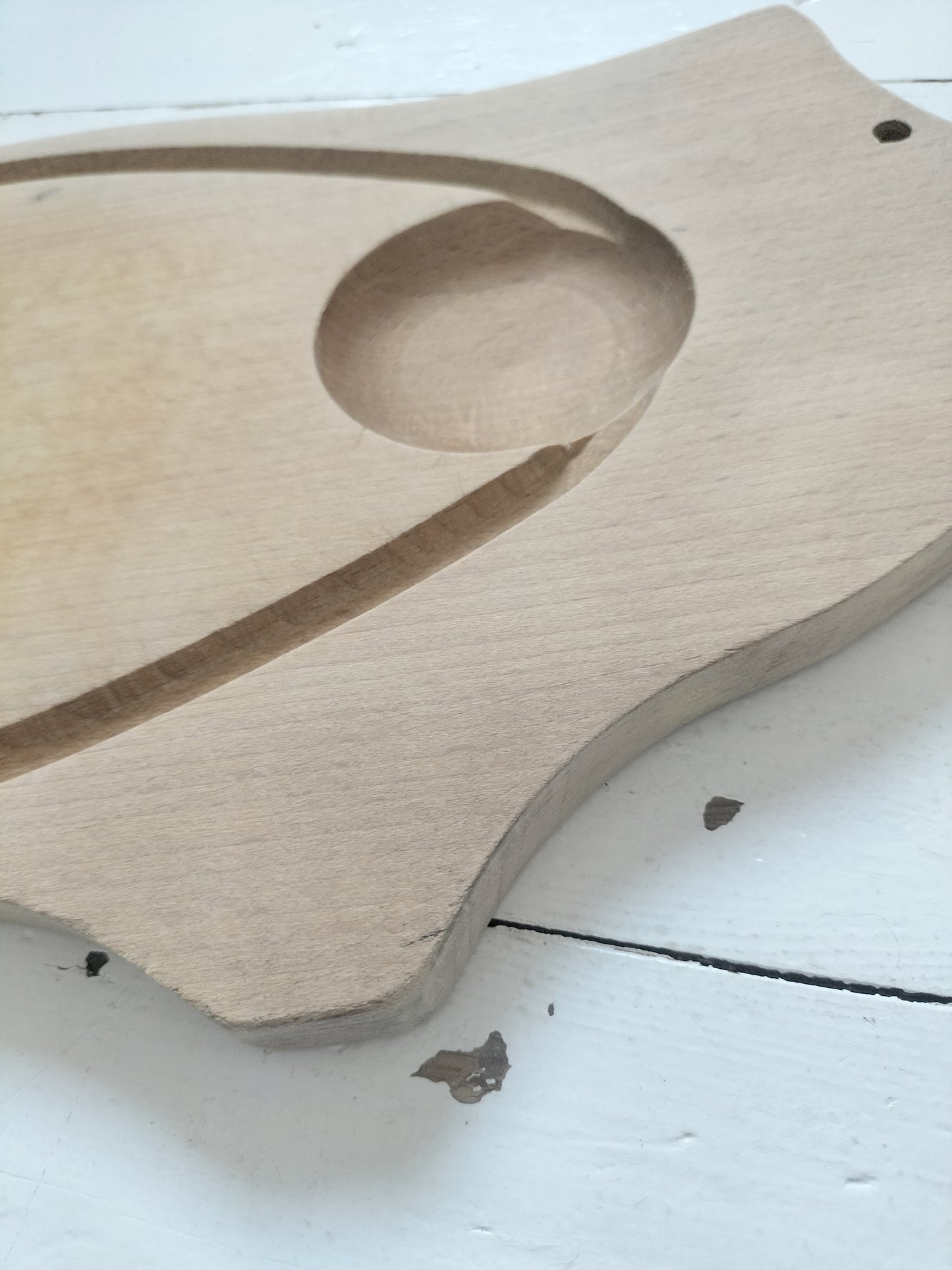 Ancienne grande planche à découper ou de service 🐖 en bois