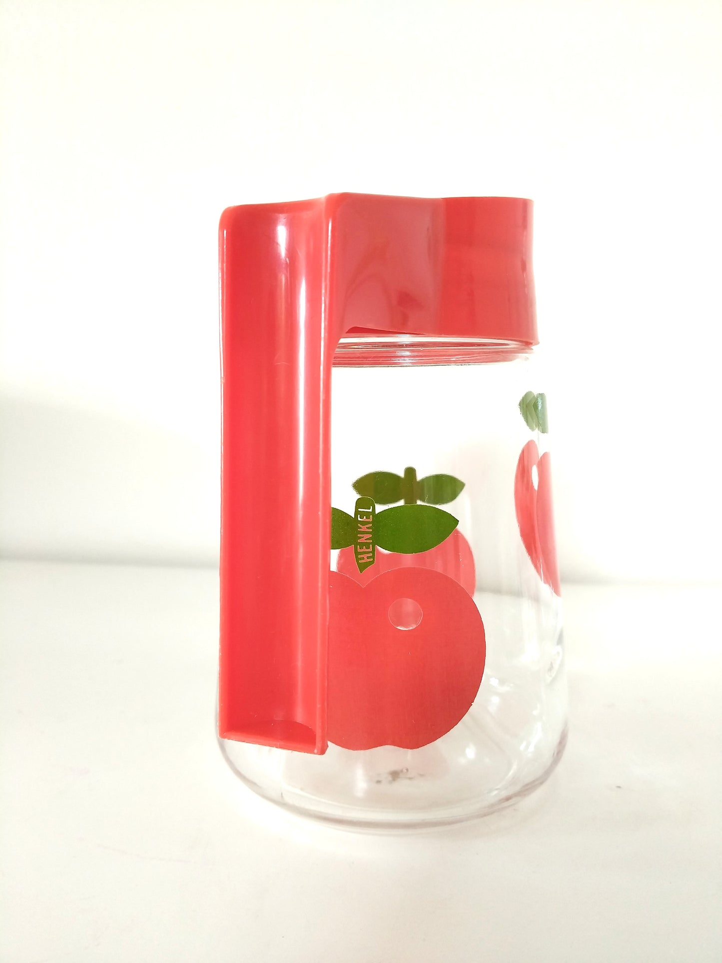 Carafe pichet cruche Henkel décor pommes