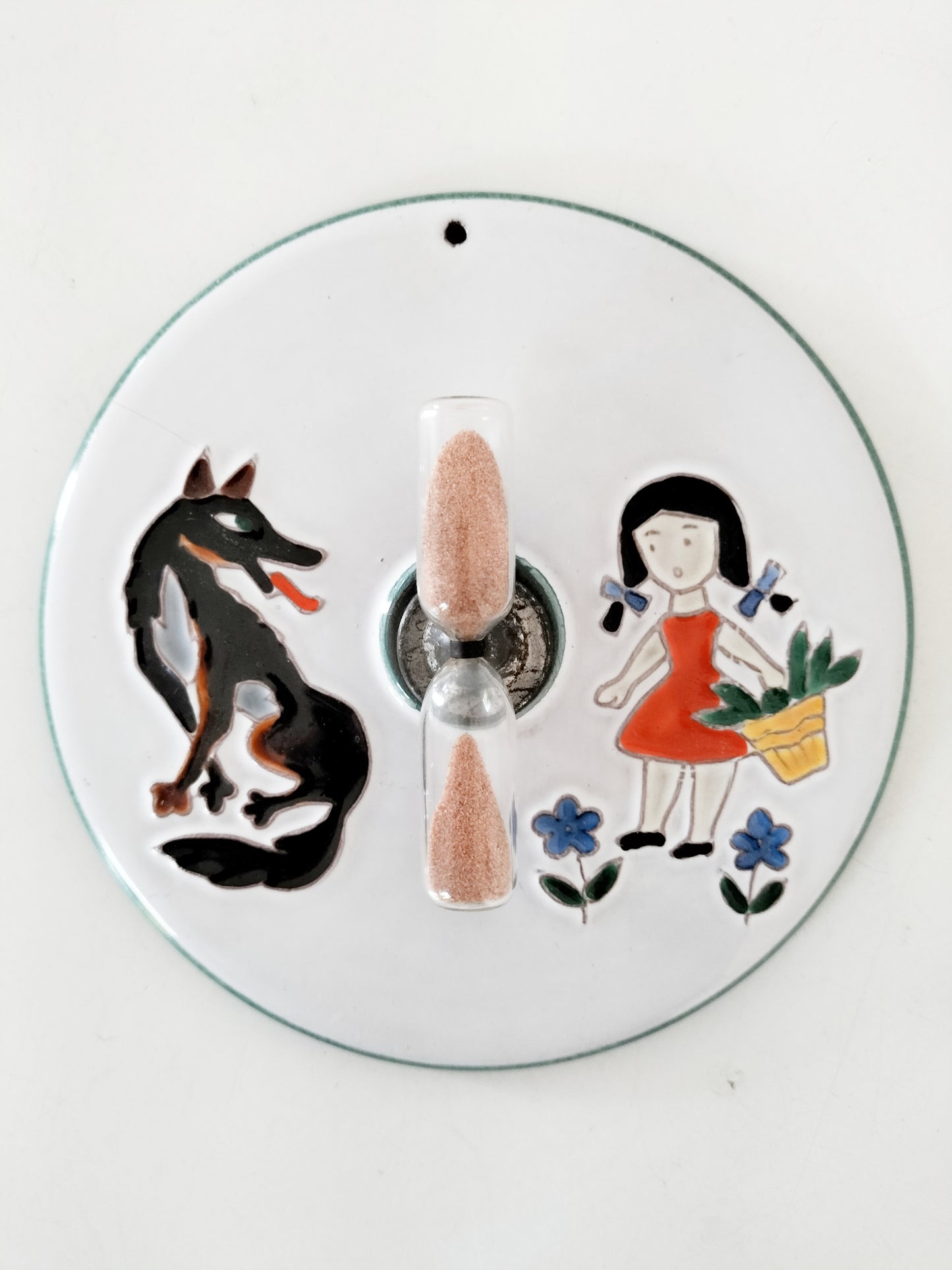 Ancien sablier mural le Petit Chaperon Rouge