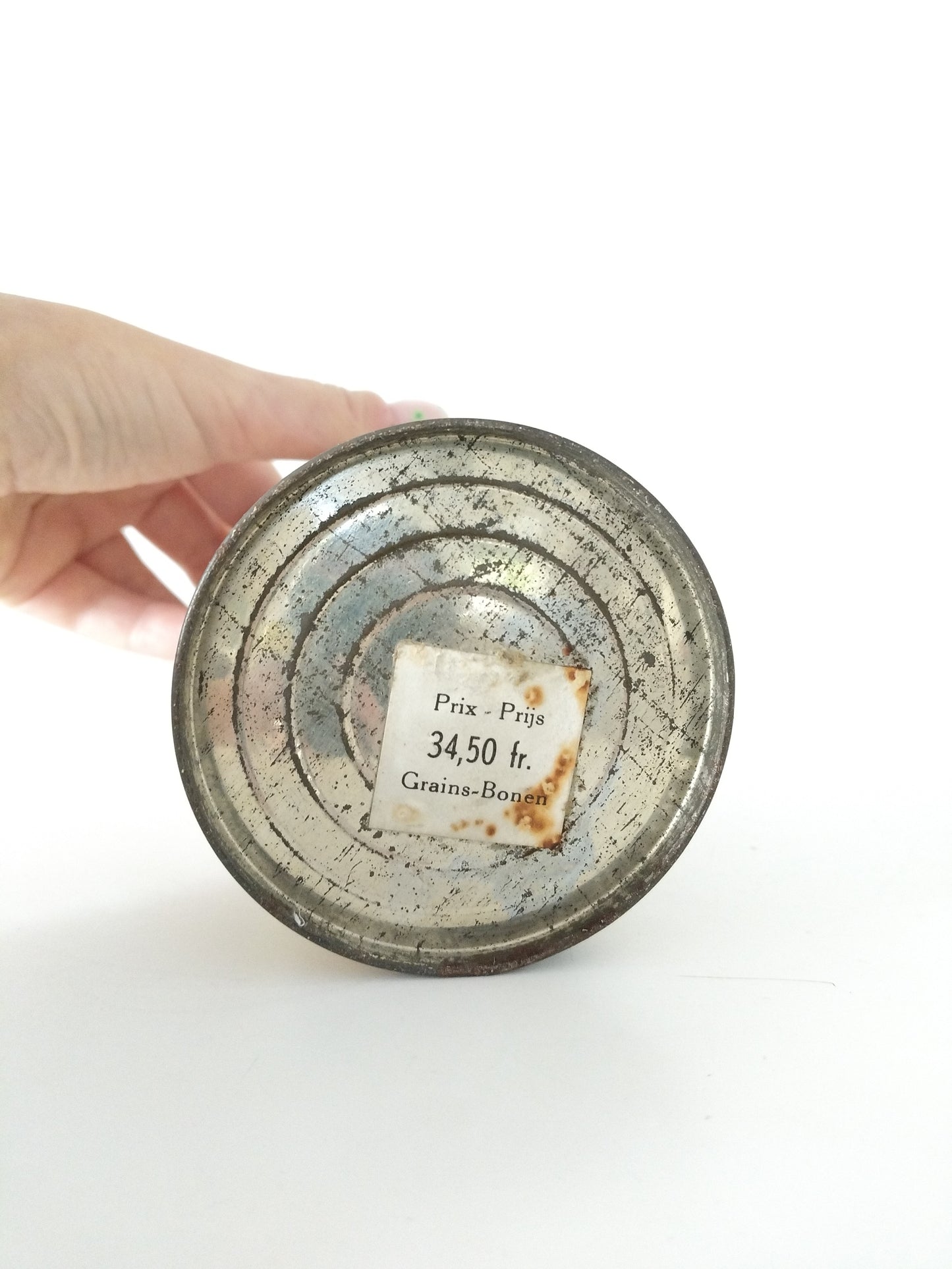 Ancienne boîte métallique scellée café Hag 50's