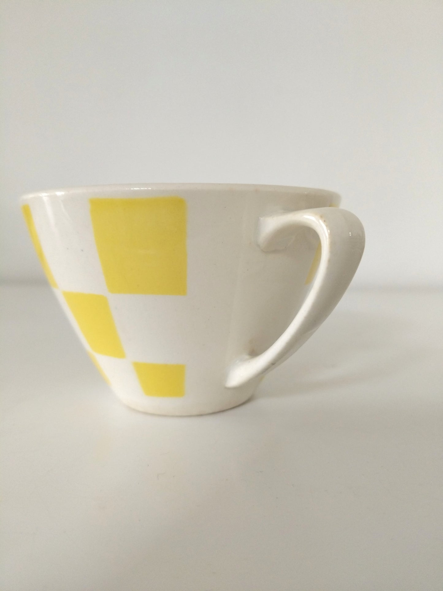 Ensemble tasse + soucoupe Boch La Louvière Damier au choix