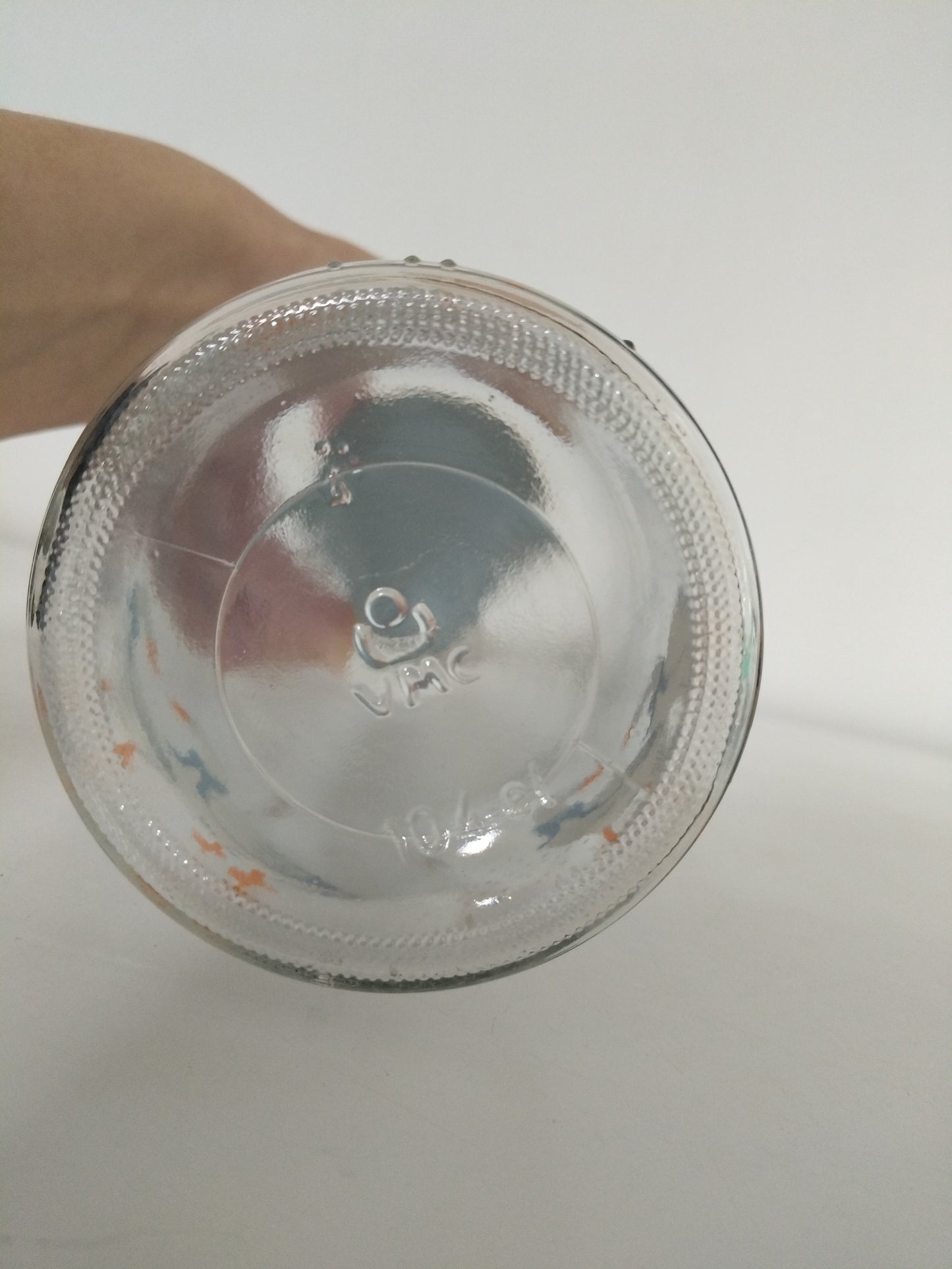 Bouteille en verre VMC décor oies