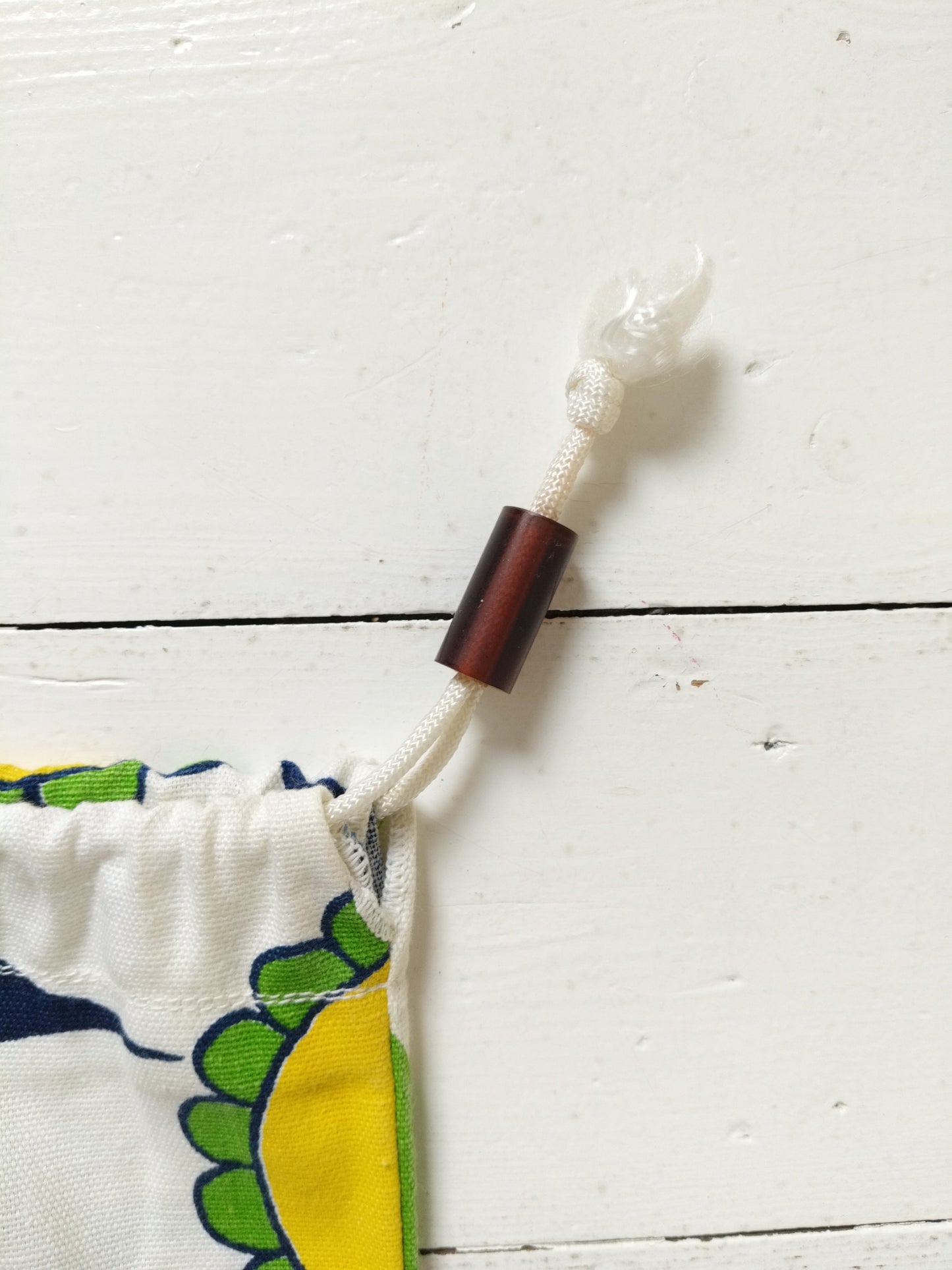 Grand sac à linge vintage en tissu