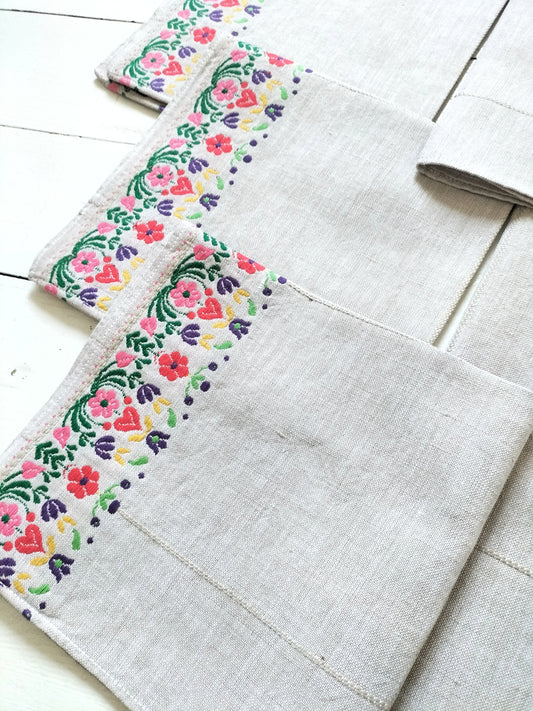 Ensemble de 6 serviettes de table en tissu