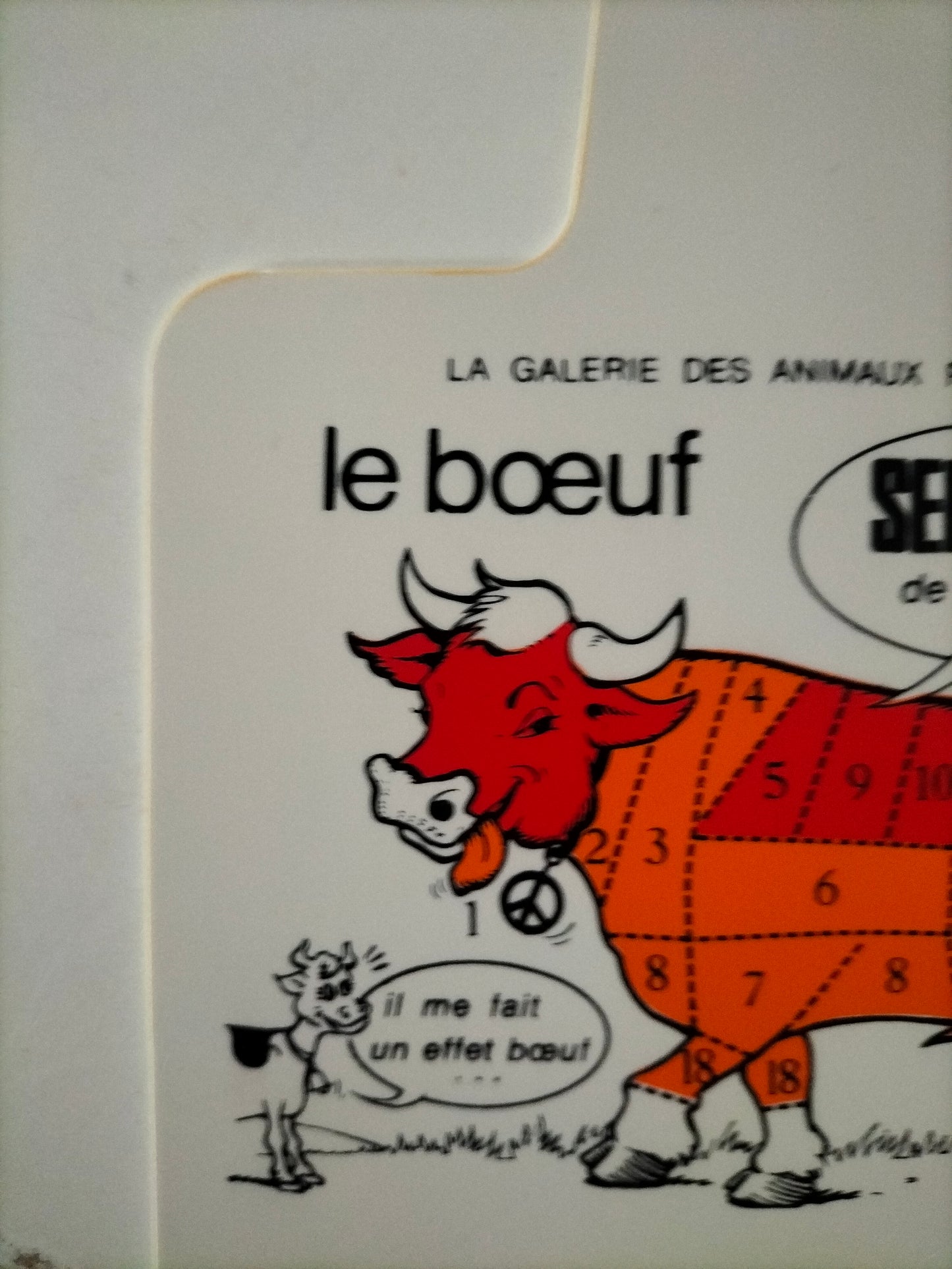 Planche à découper publicitaire Seb (double face français et néerlandais) à l'unité