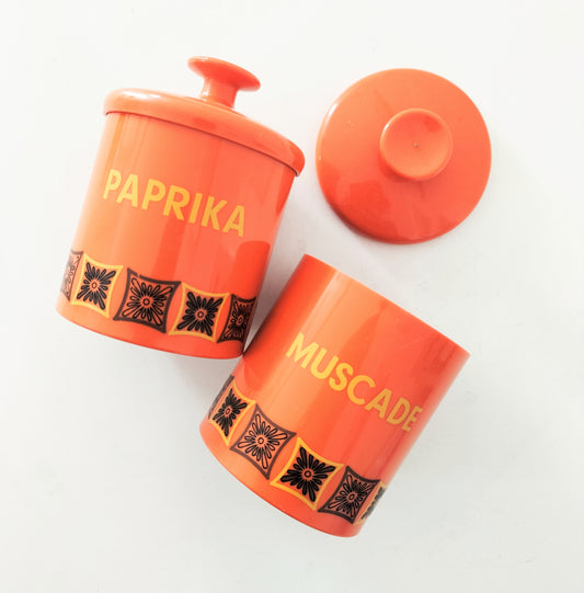 Ensemble de 2 petits pots à épices Kayser Ges.Gesch W.Germany