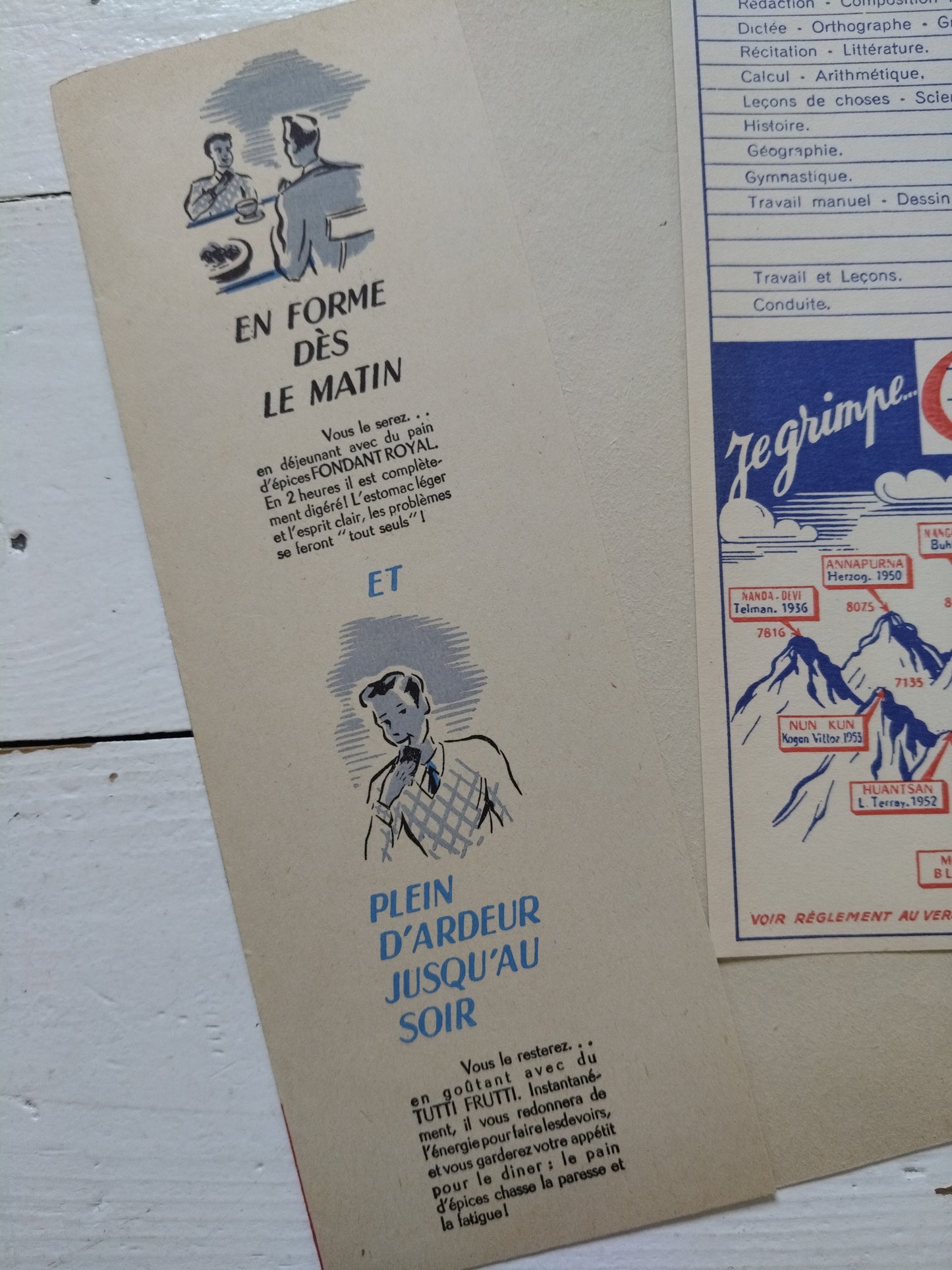 Ancien protège-cahier en papier publicitaire Pain d'Épices Brochet frères A5