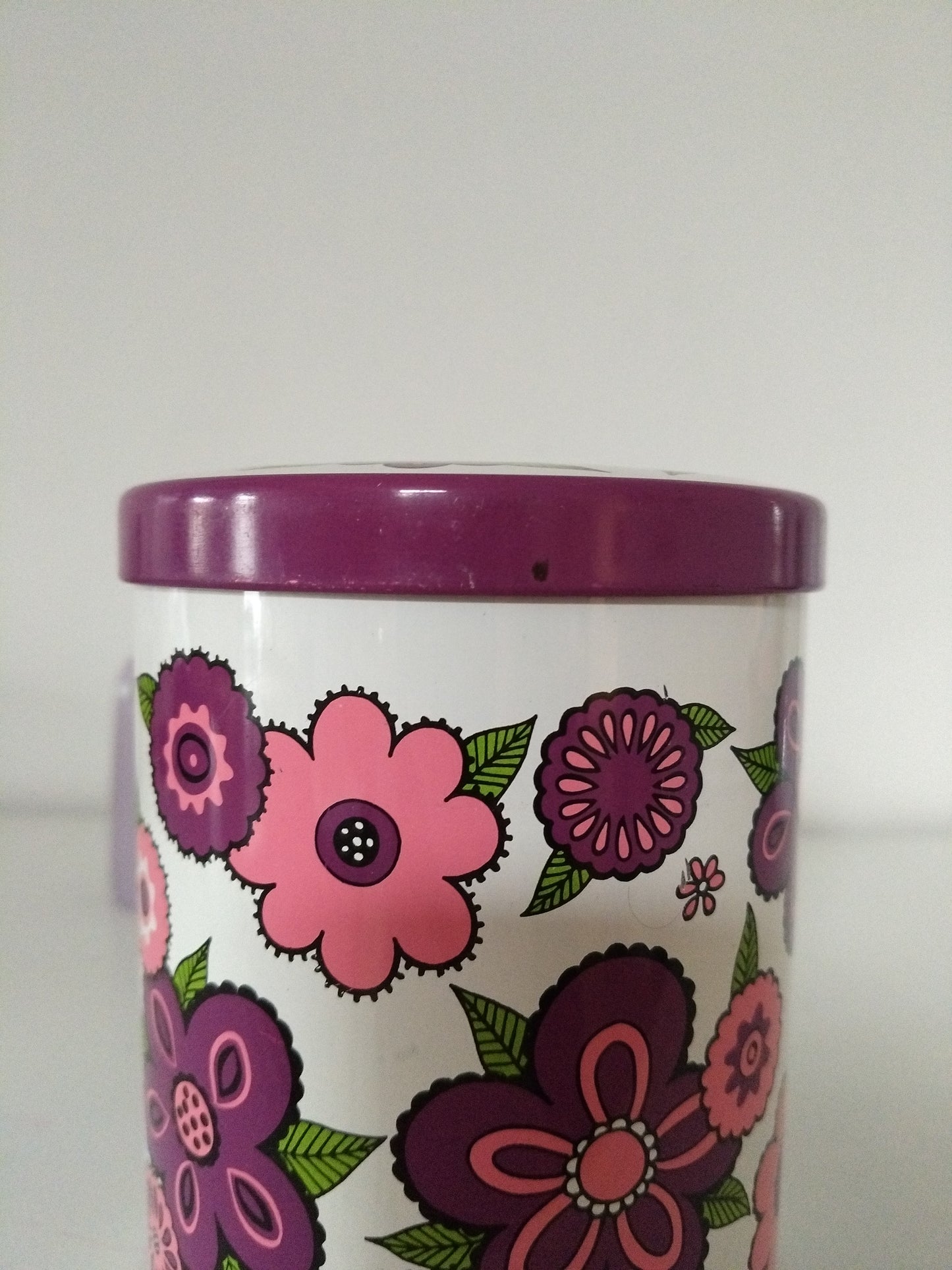Boîte métallique flower power Baret Ware England