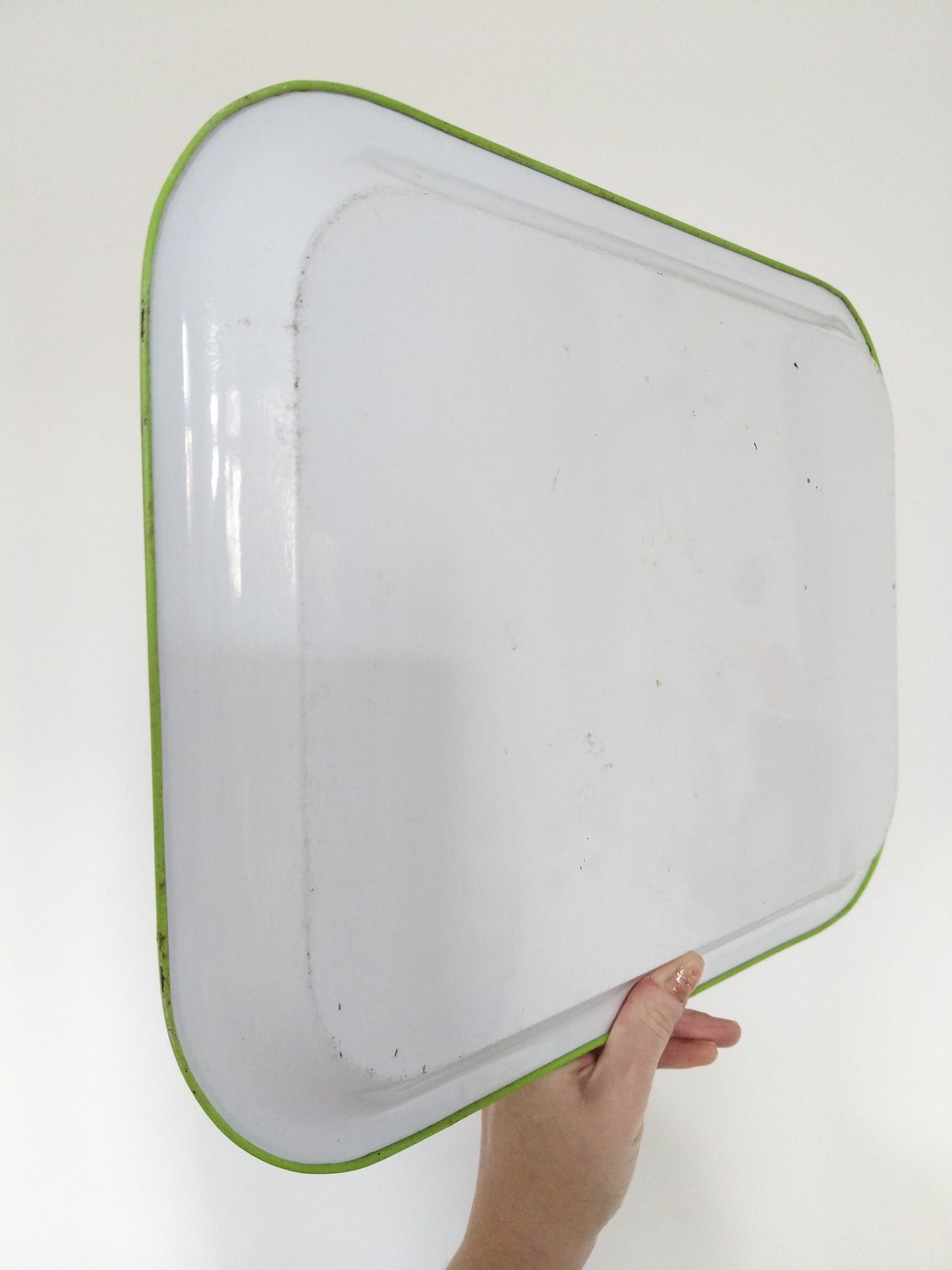 Plateau métallique paon publicitaire Préfontaines Edery