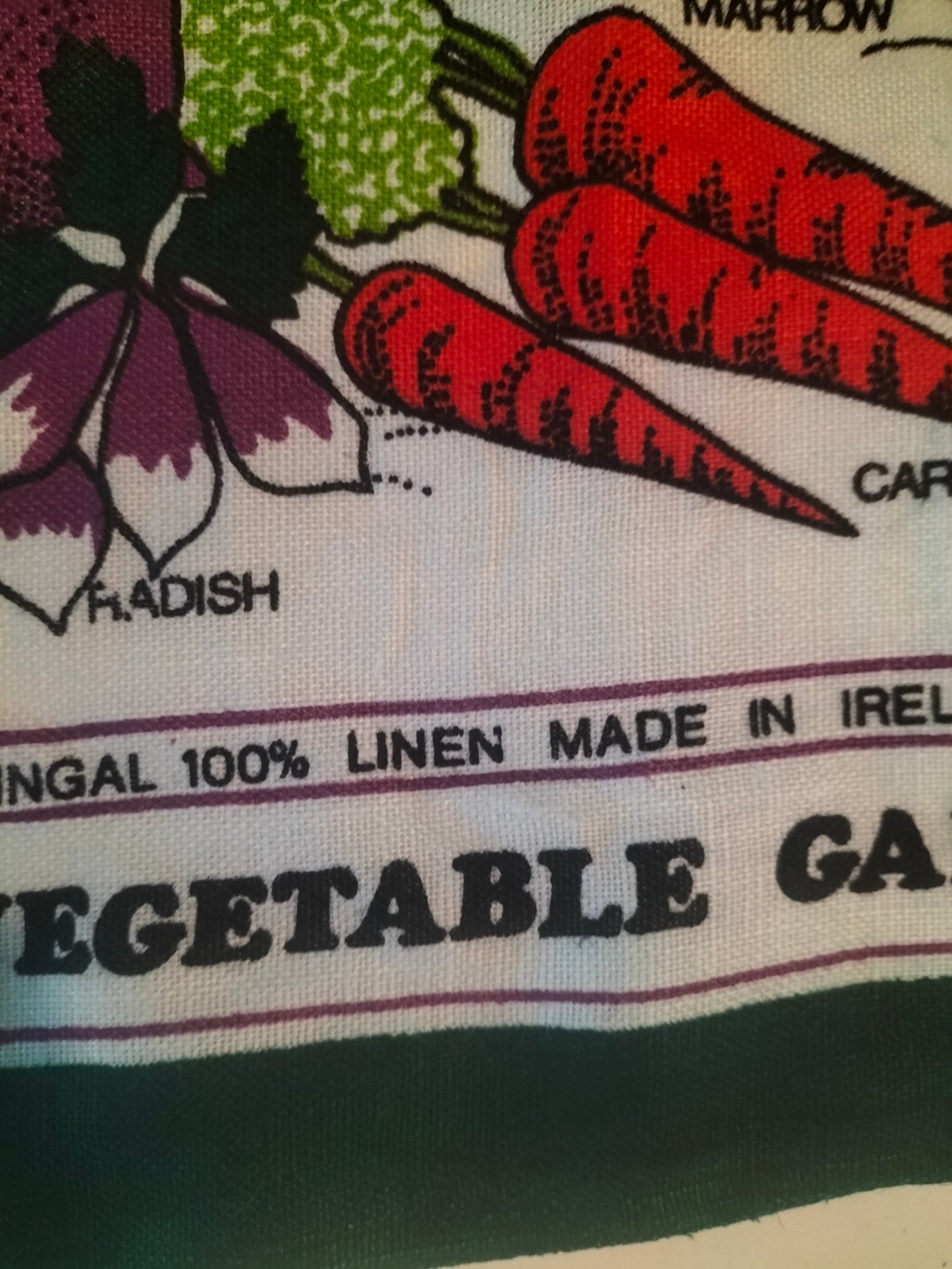 Torchon de cuisine "vegetable garden" en lin Ireland