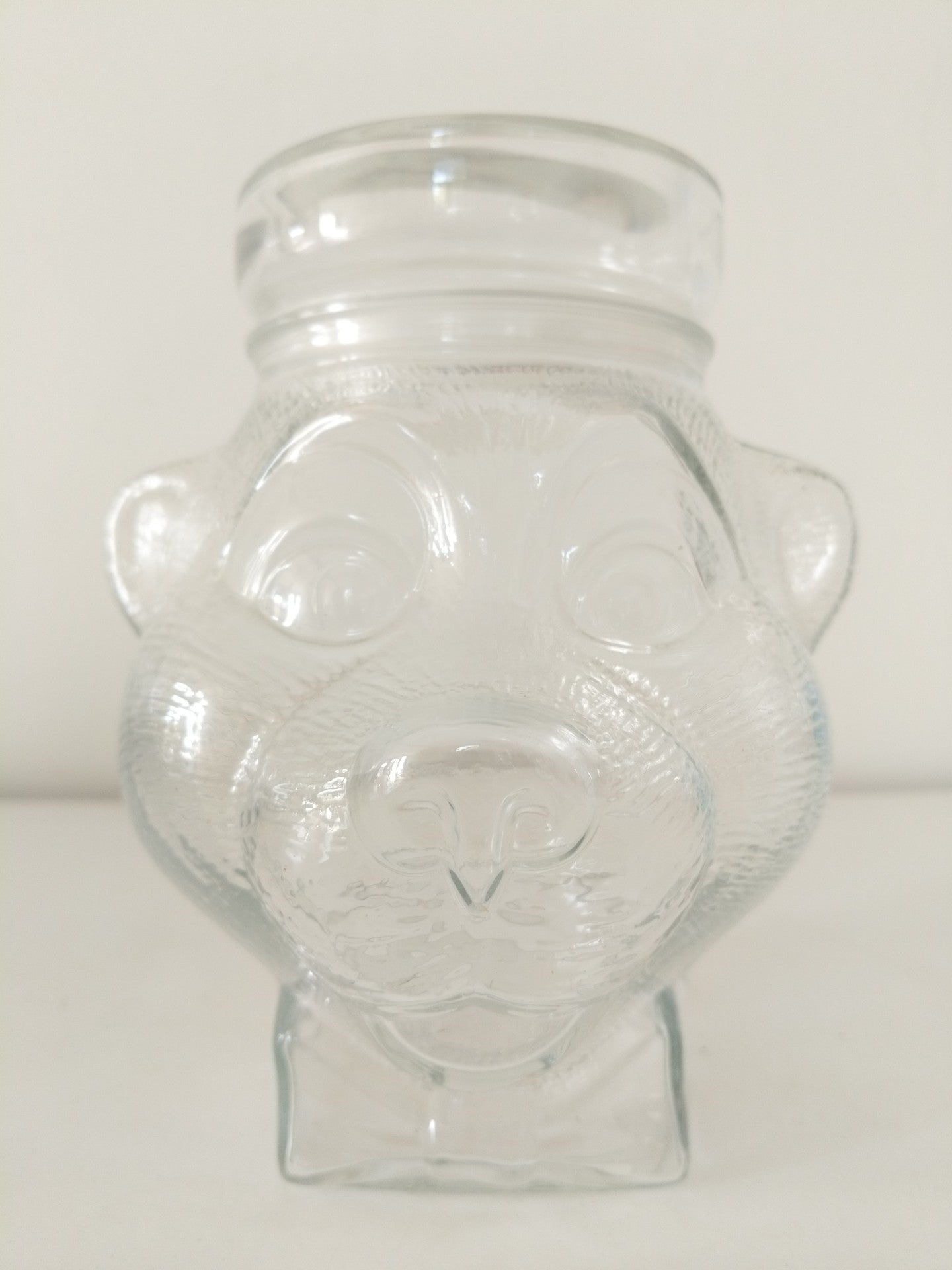 Bonbonnière/ bocal/ pot en verre tête d'ours 🐻