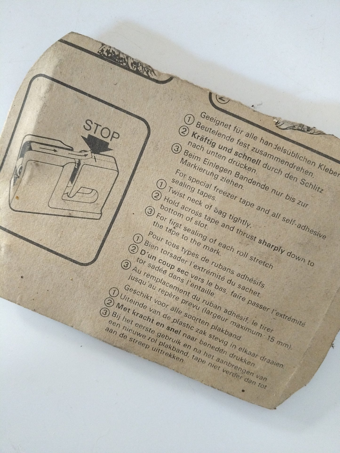 Distributeur d'adhésif pour sachets de conservation/ congélation Leifheit design Slany