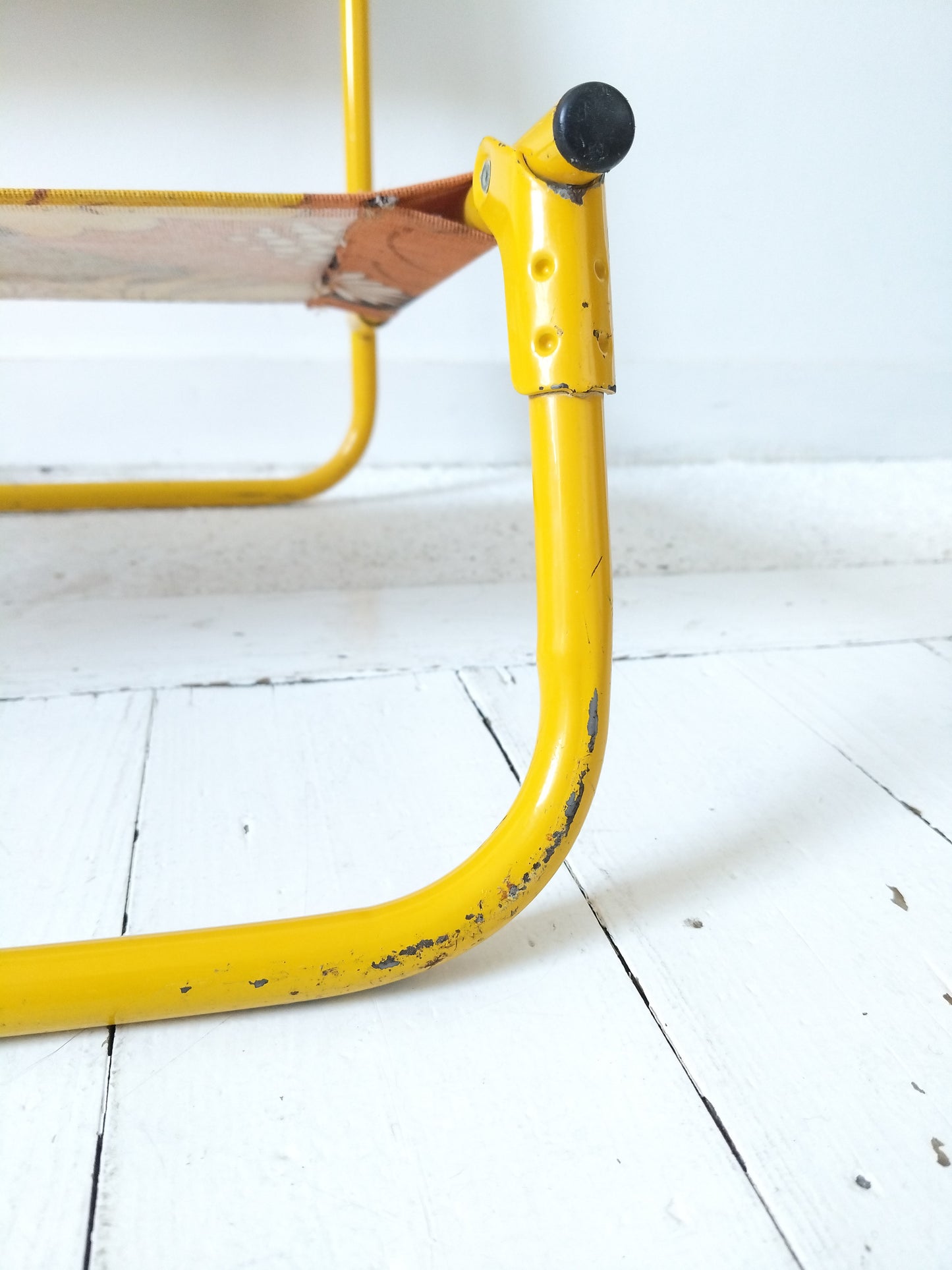 Chaise de plage pliante vintage flower power