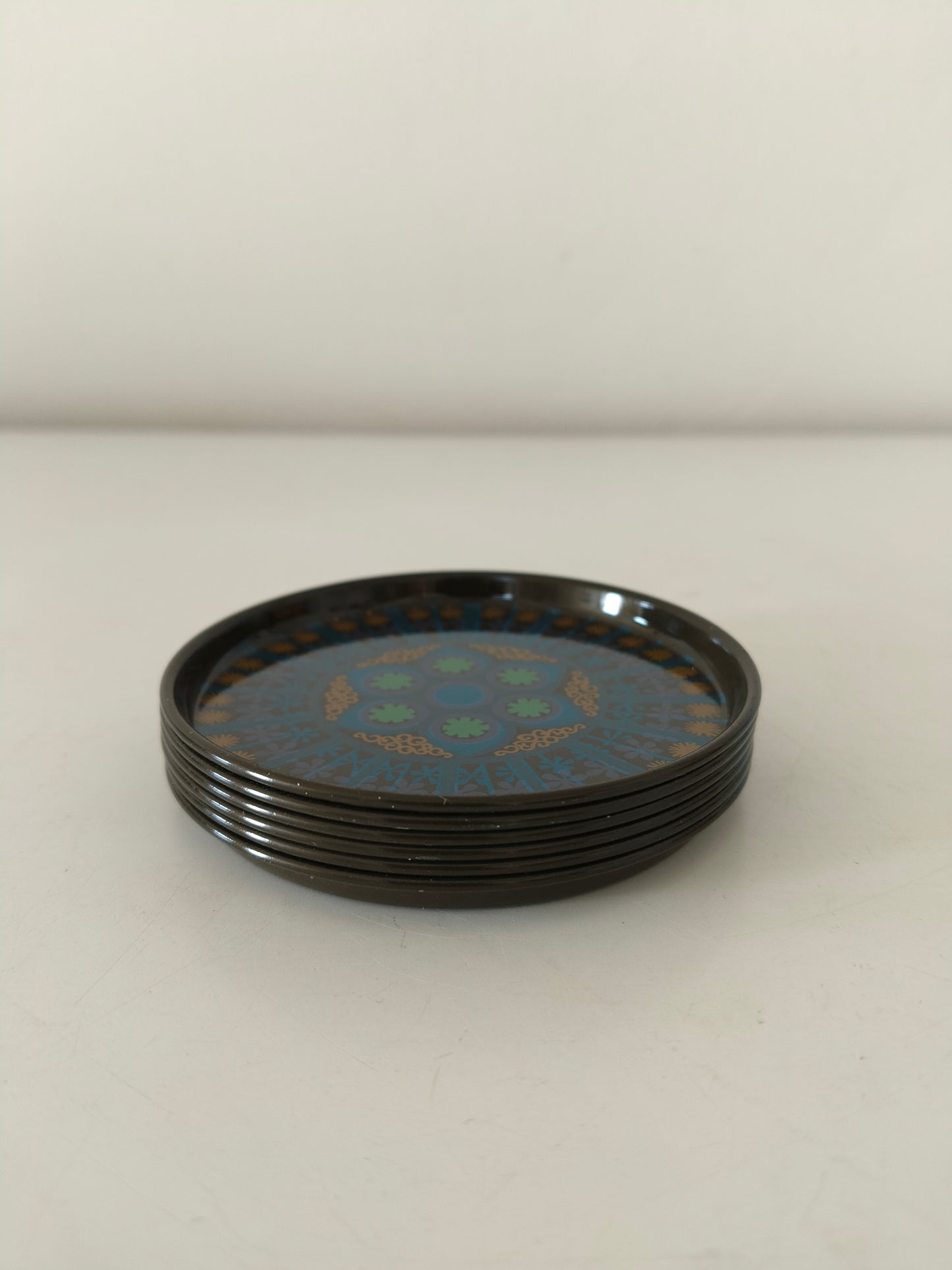 Ensemble de 6 sous-verres métalliques