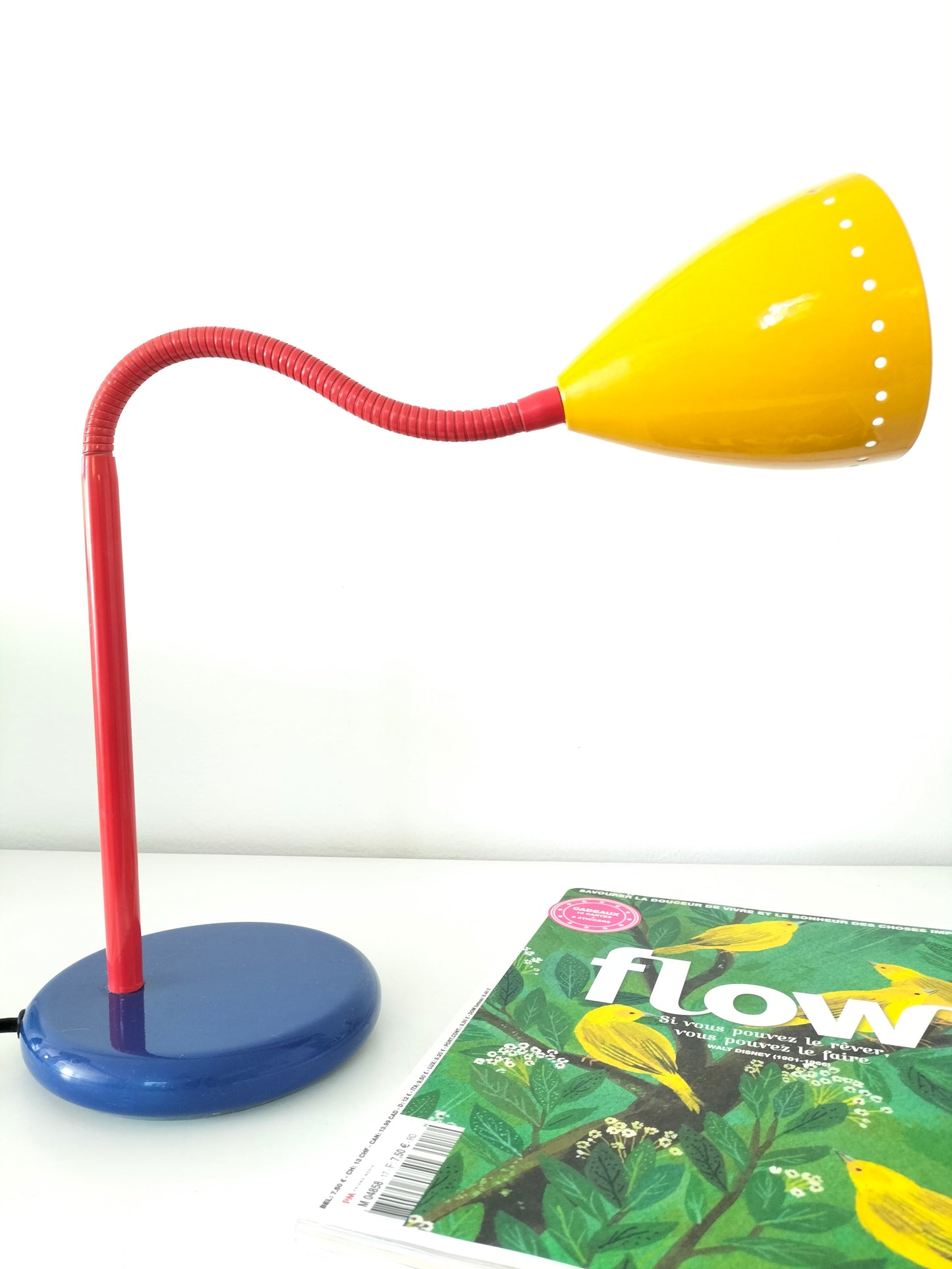 Lampe de table métallique 80's esprit Memphis Style