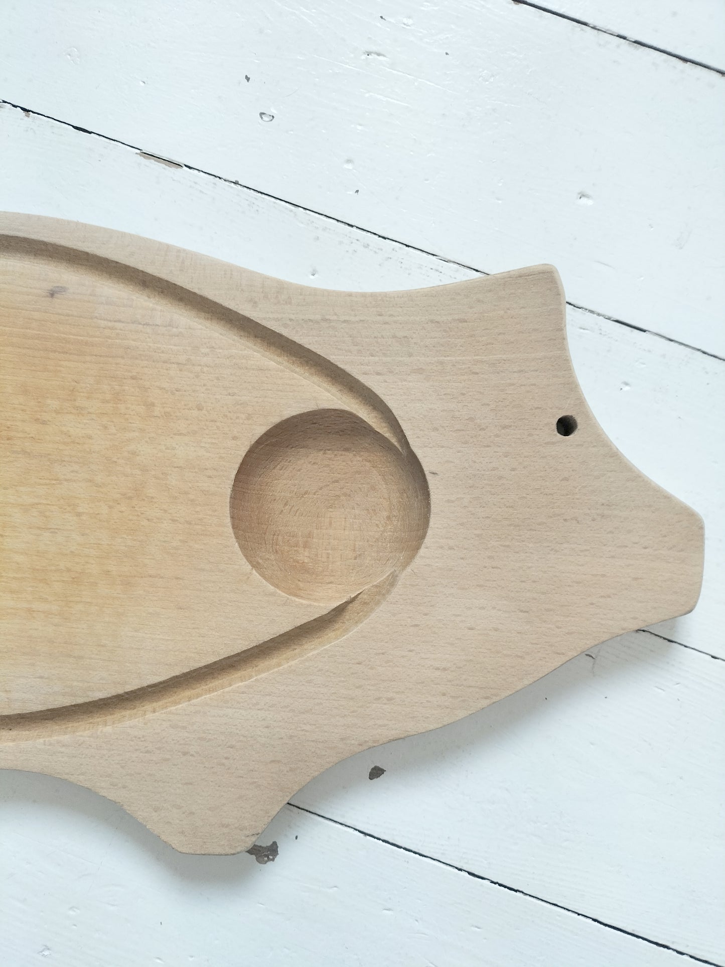 Ancienne grande planche à découper ou de service 🐖 en bois