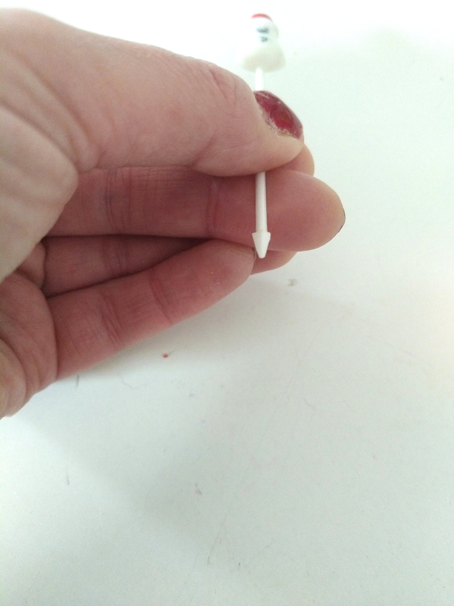 8 piques apéritif de Noël en plastique