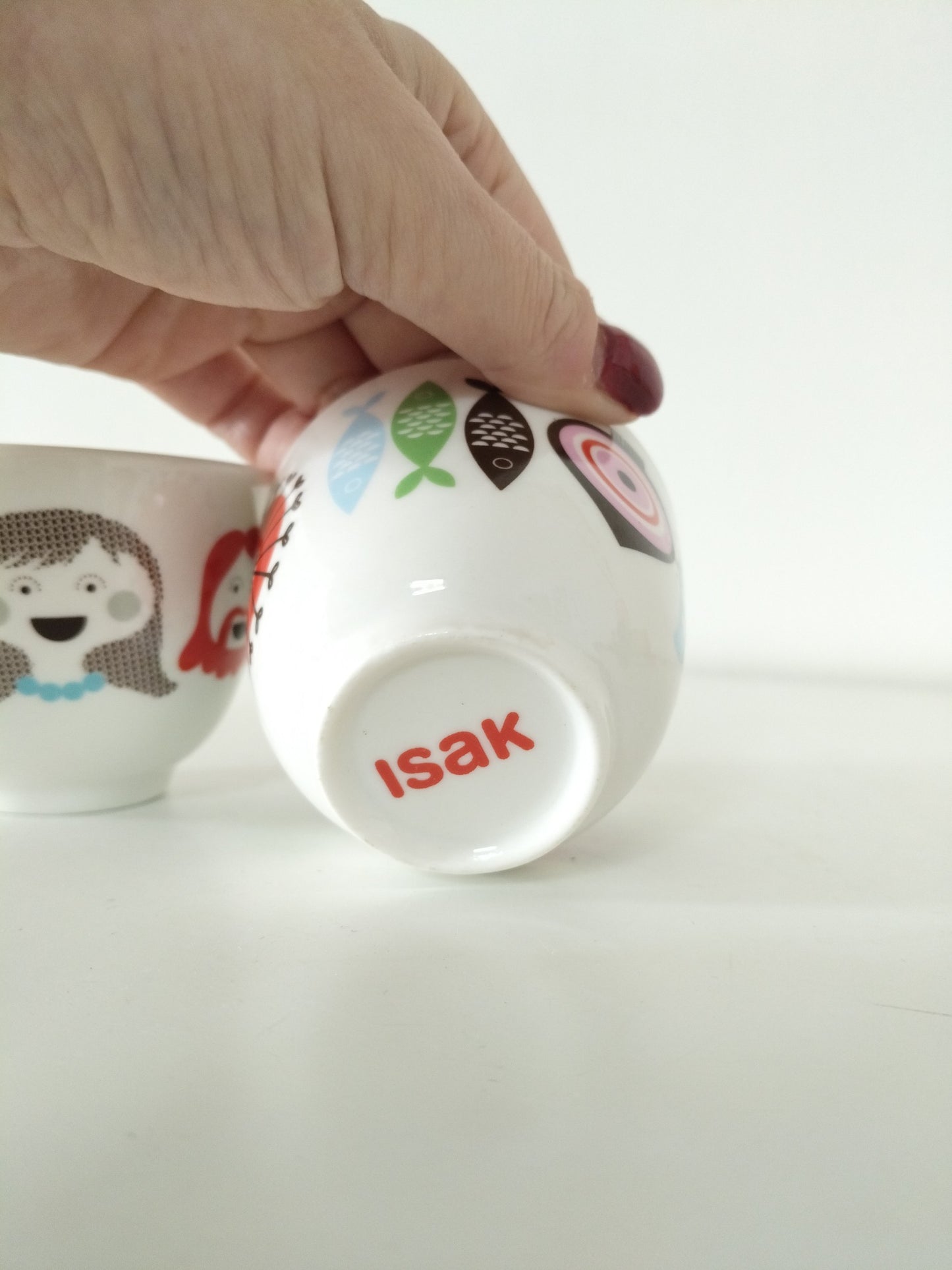 Ensemble de 2 mini cache-pots/ tasses à espresso par Sandra Isaksson pour Isak Suède 2010