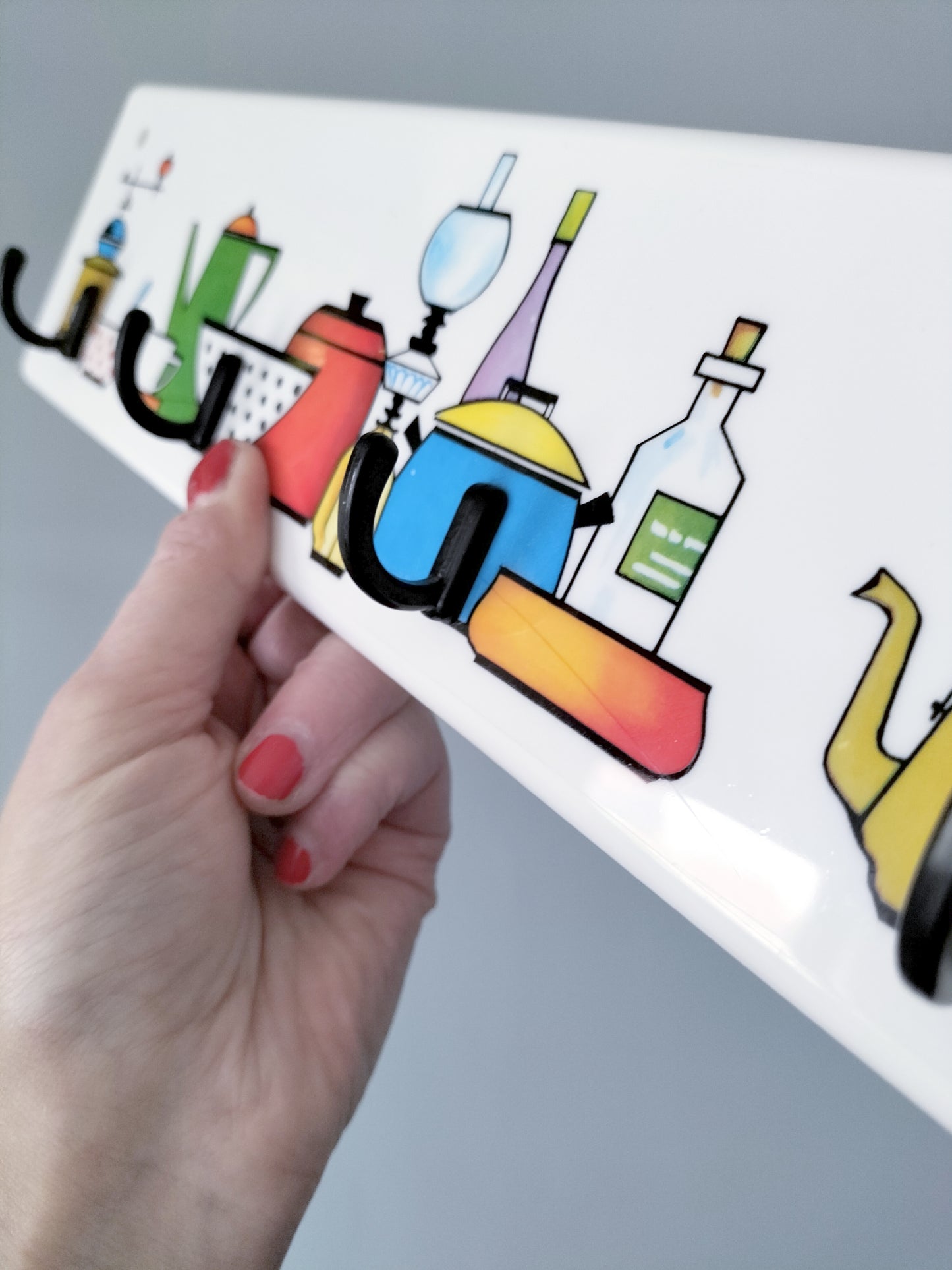 Porte-torchons/ patères en plastique