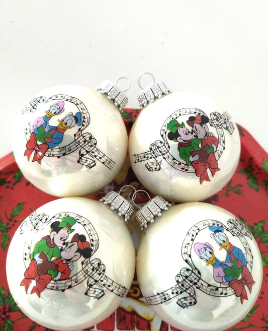 4 boules de Noël en verre Walt Disney's Germany