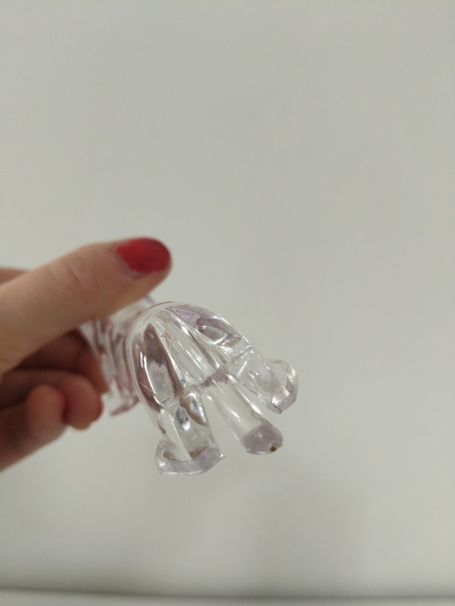Set de 6 repose/ pose-couteaux chien teckel en plexi transparent (2 sets disponibles)