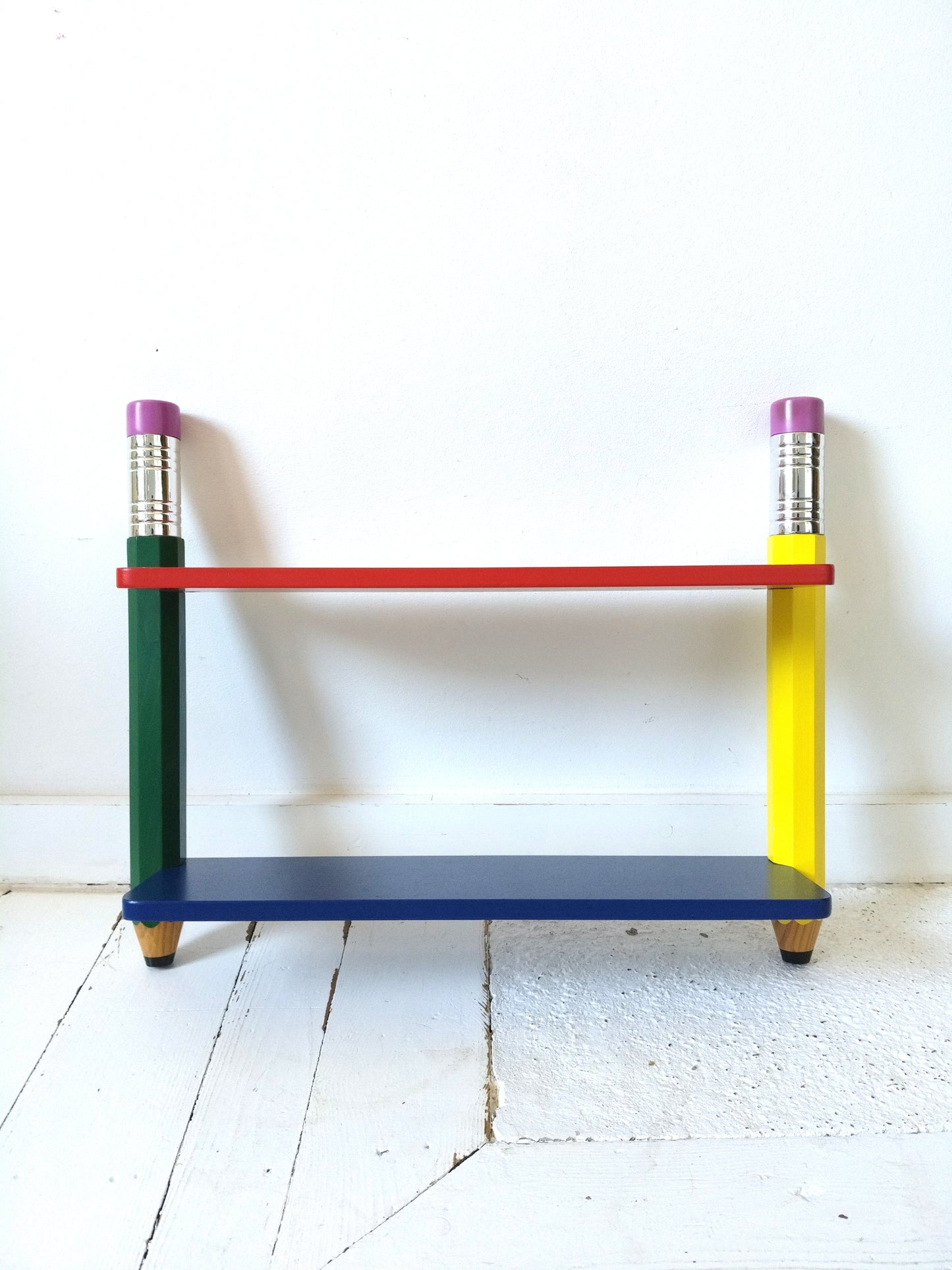 Petite étagère murale crayons style Pierre Sala 80's