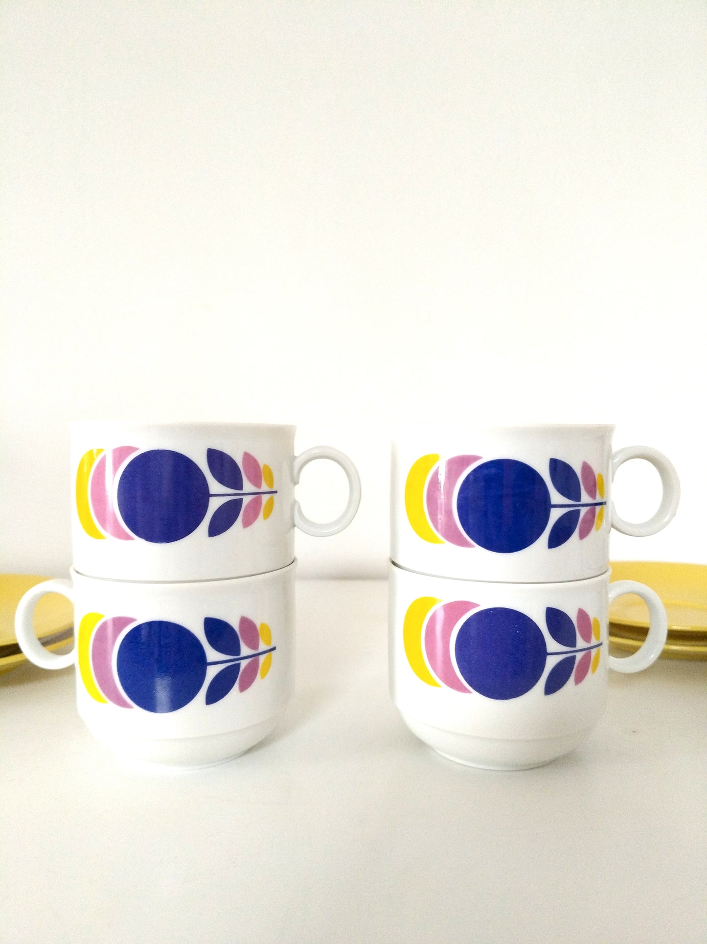 2 tasses + 2 soucoupes en porcelaine Seltmann Weiden Bavaria