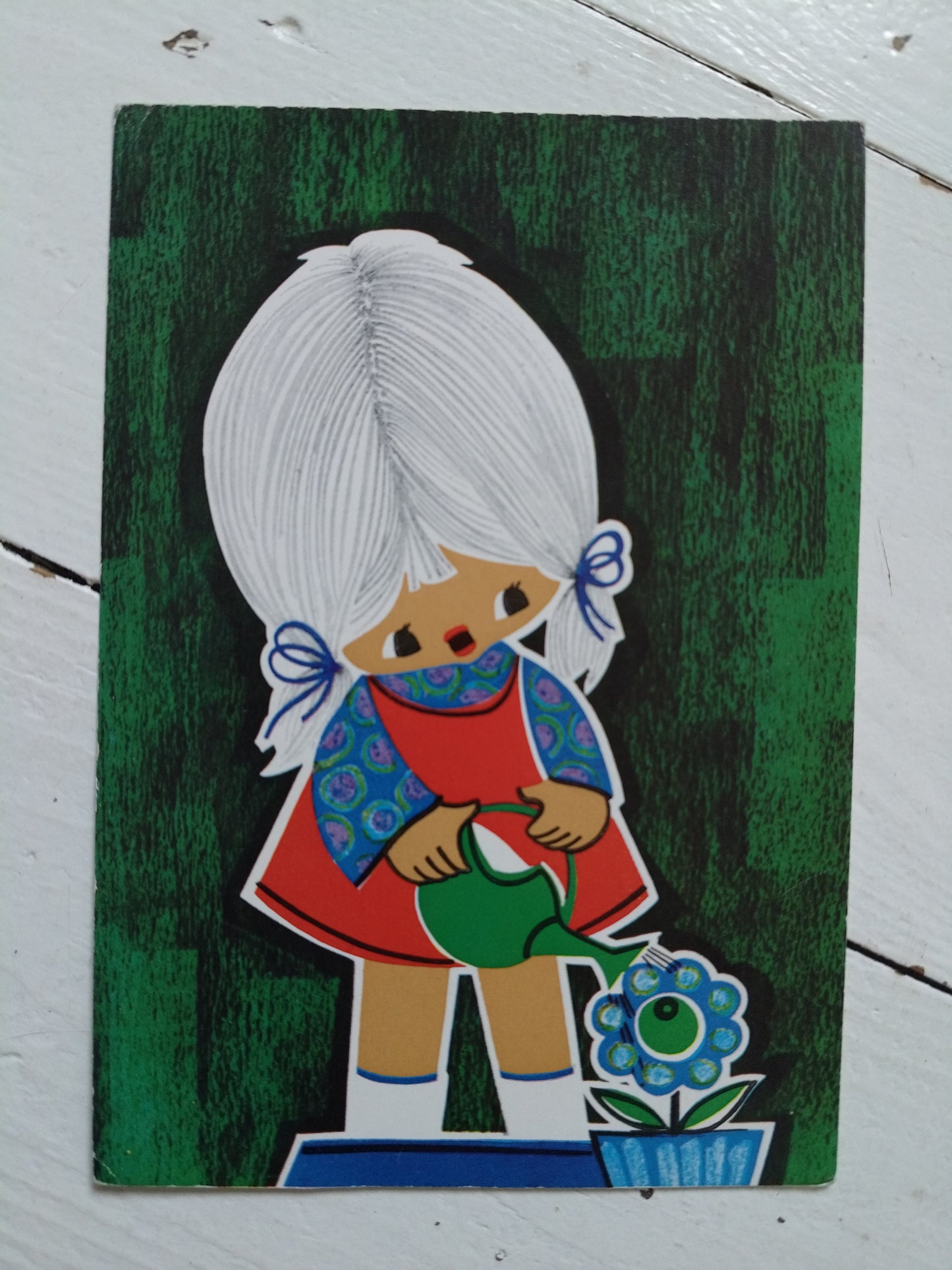 Ancienne carte postale illustration Jaklien Moerman