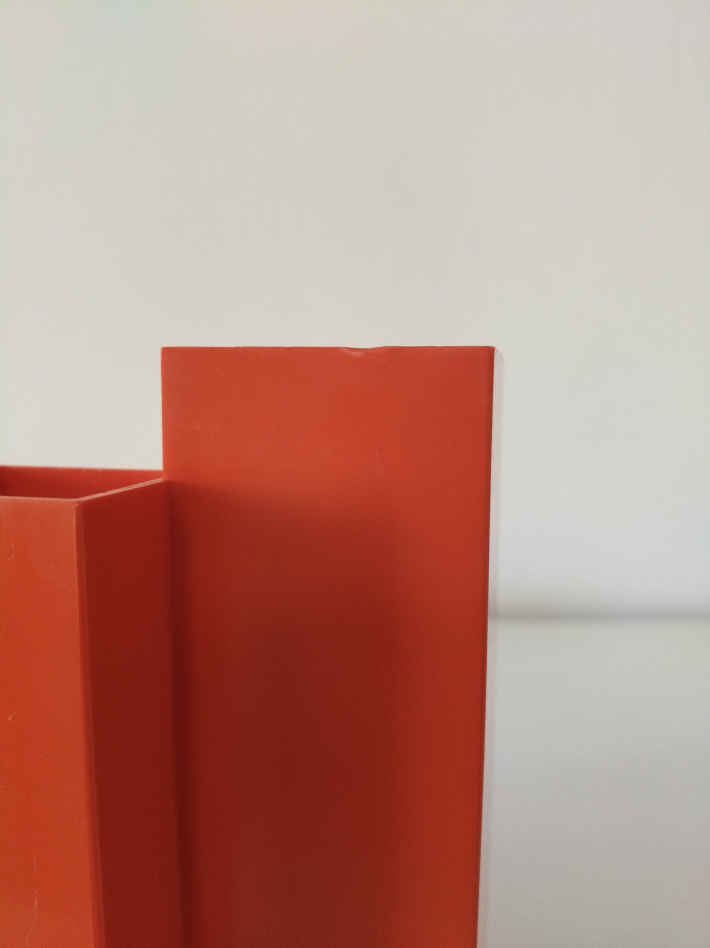 Organisateur de bureau en plastique orange Läufer W.Germany