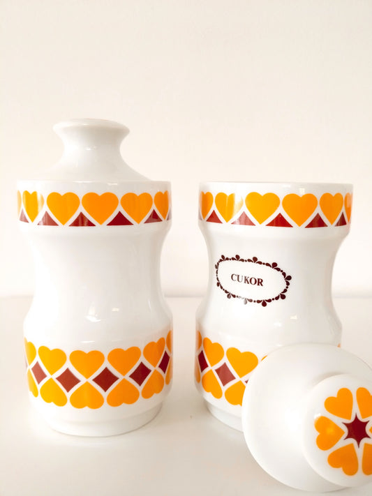 Bocal/pot en porcelaine FIM Alfoldi Hongrie au choix - cetaitmieuxavant